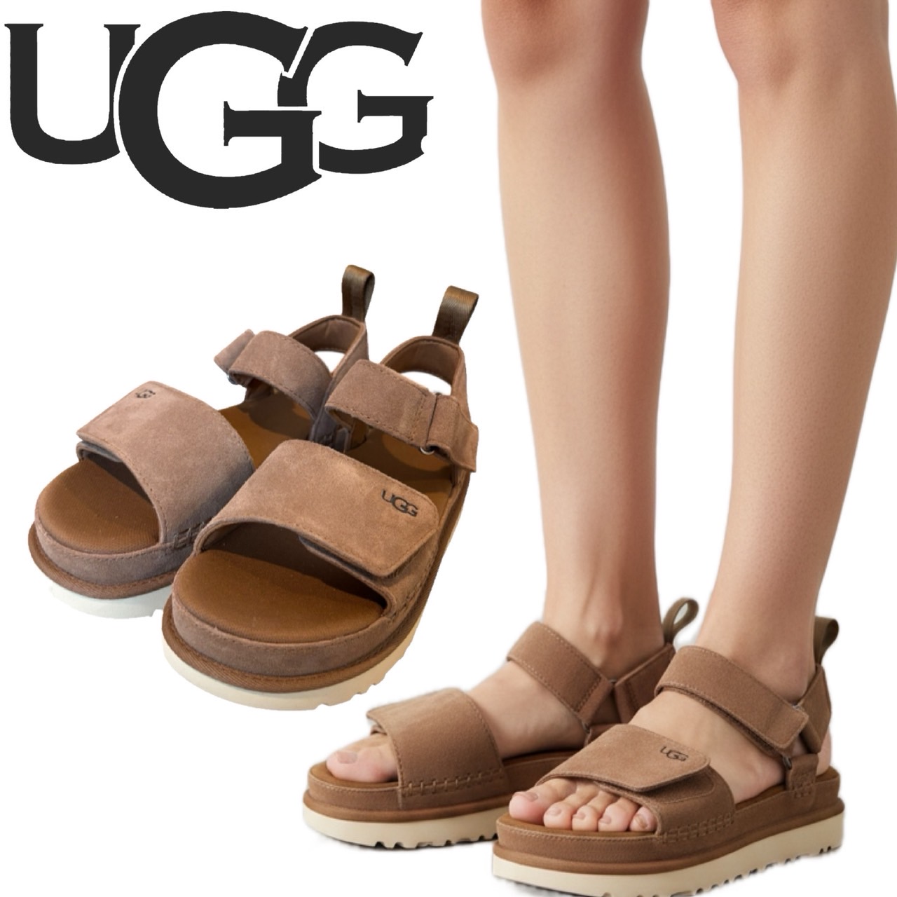 UGG（アグ） スポーツサンダル 厚底 1136783 ゴールデンスター