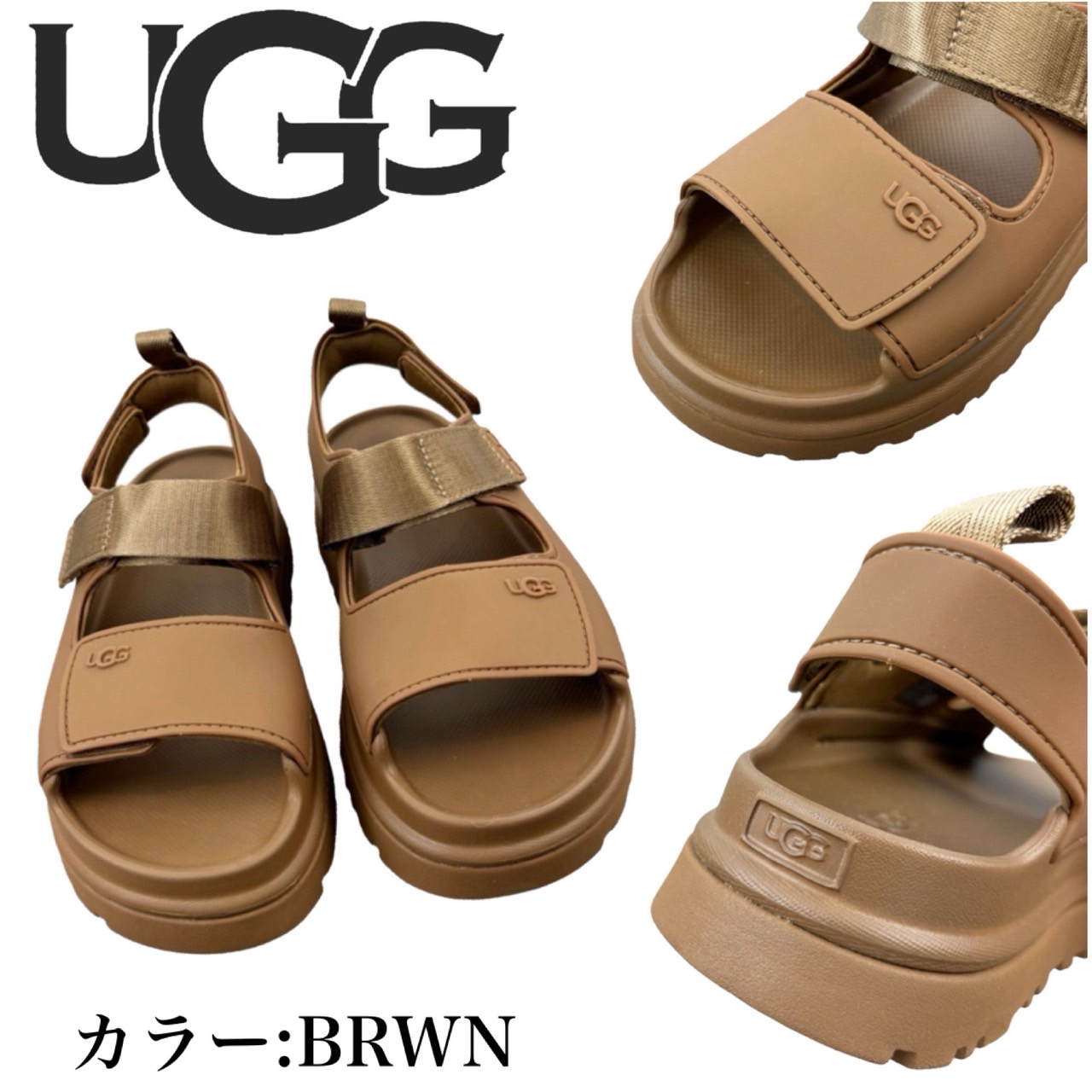 UGG（アグ） スポーツサンダル 厚底 1152685 ゴールデンスター