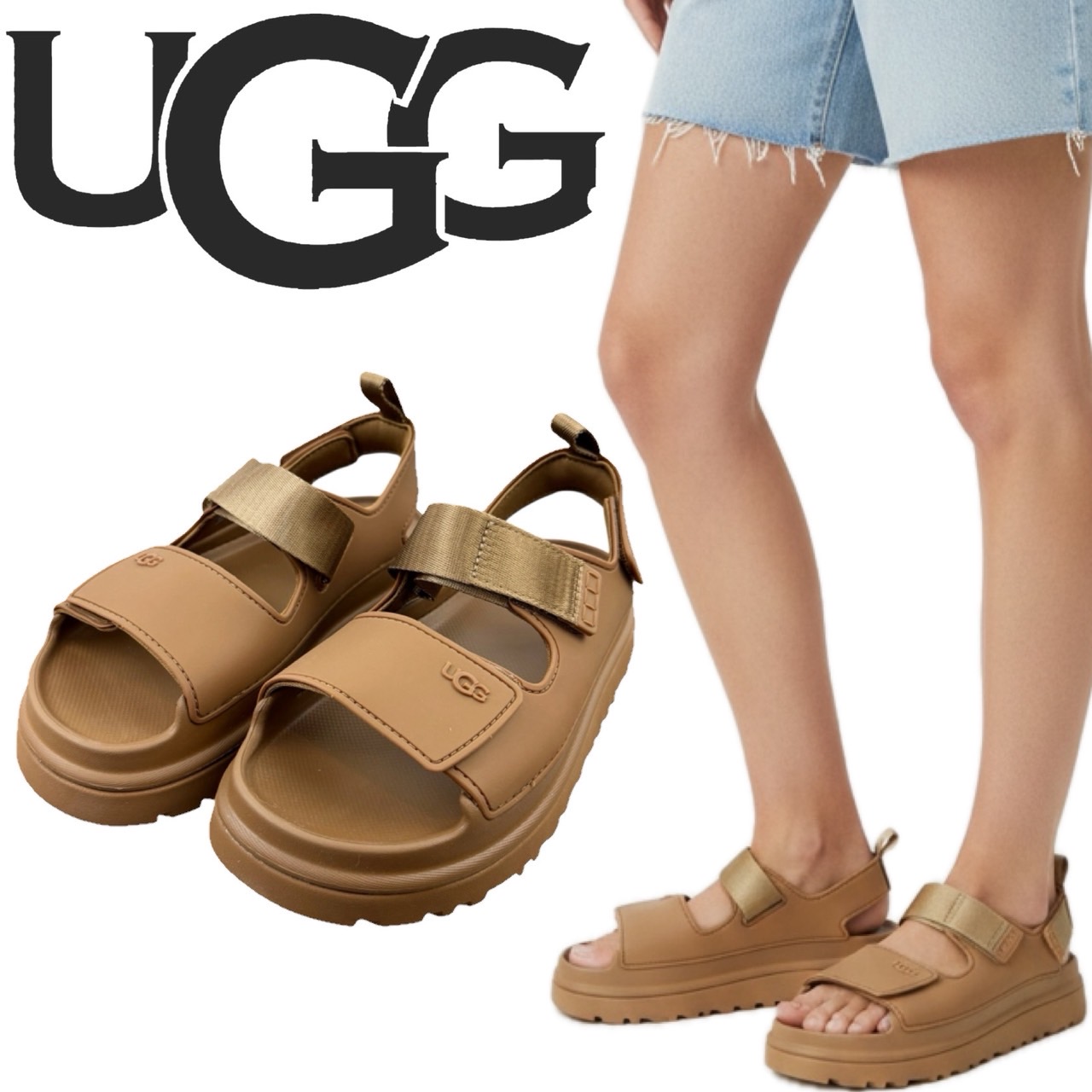 UGG（アグ） スポーツサンダル 厚底 1152813 ゴールデングロウ