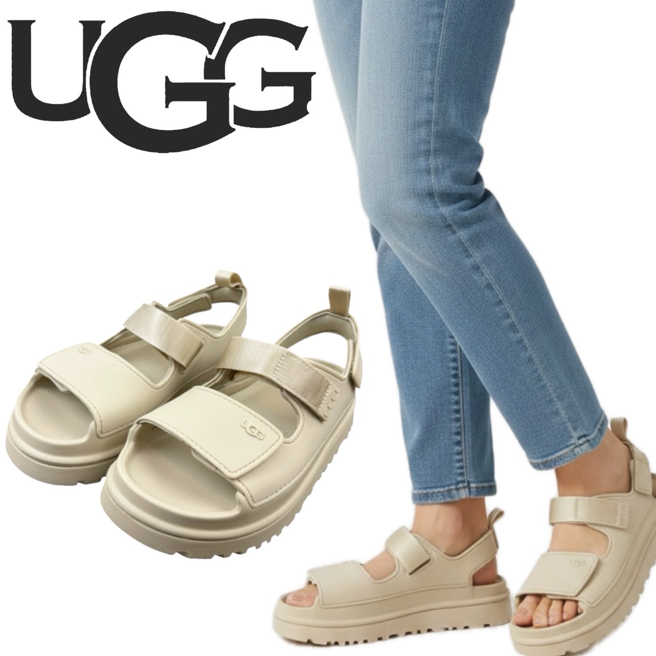 UGG（アグ） スポーツサンダル 厚底 1152813 ゴールデングロウ