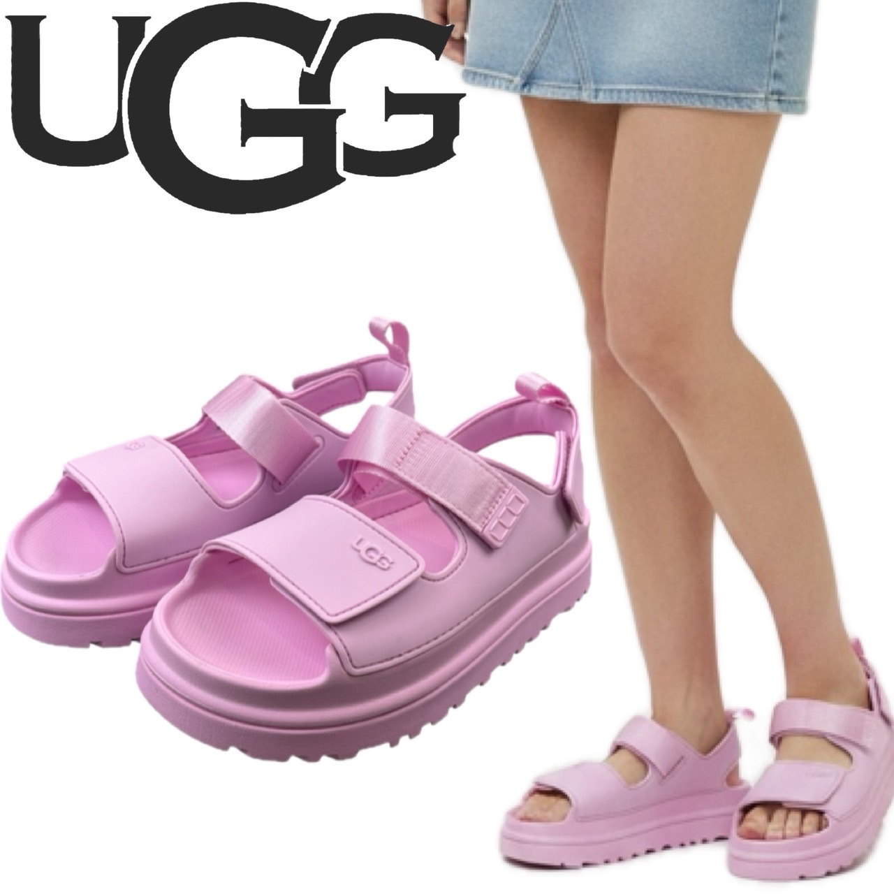 UGG（アグ） スポーツサンダル 厚底 1152813 ゴールデングロウ