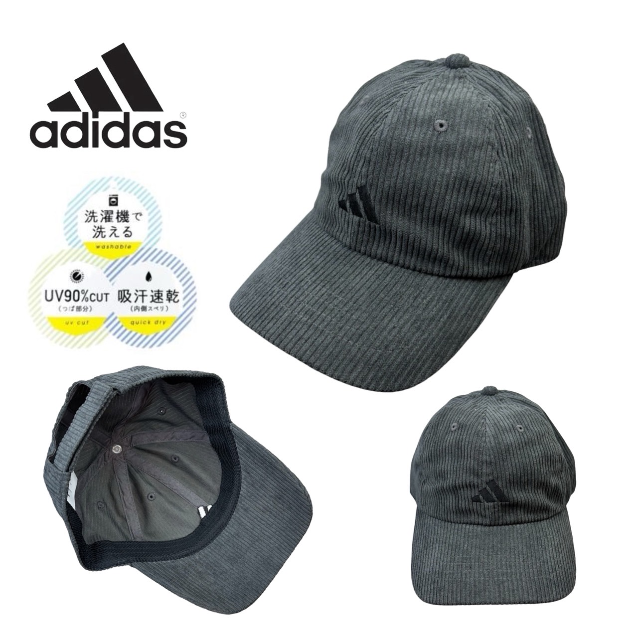 adidas（アディダス） キャップ 帽子 刺繍 ゴルフ ベースボール