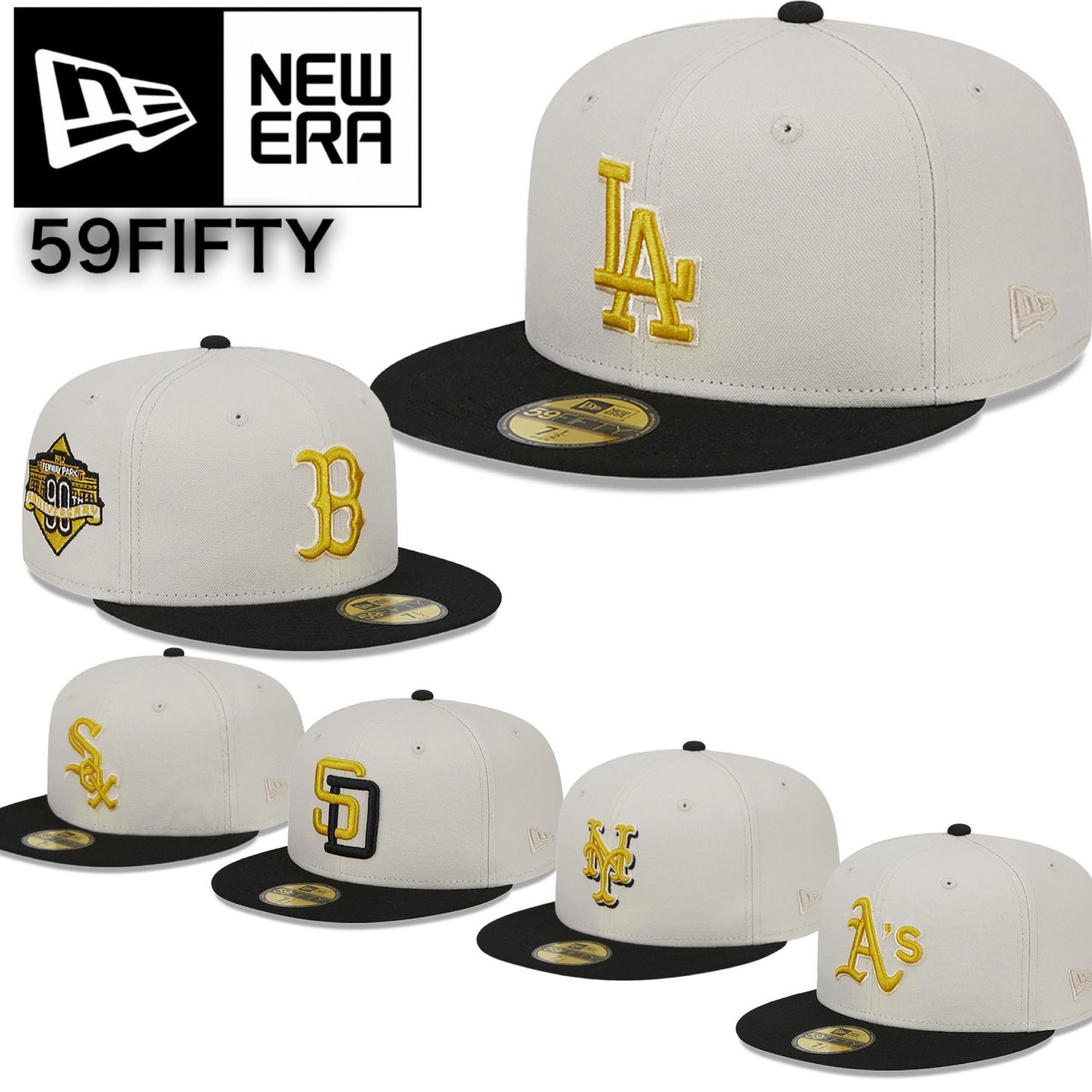 ニューエラ Newera 帽子 59FIFTY キャップ LA ドジャース パドレス