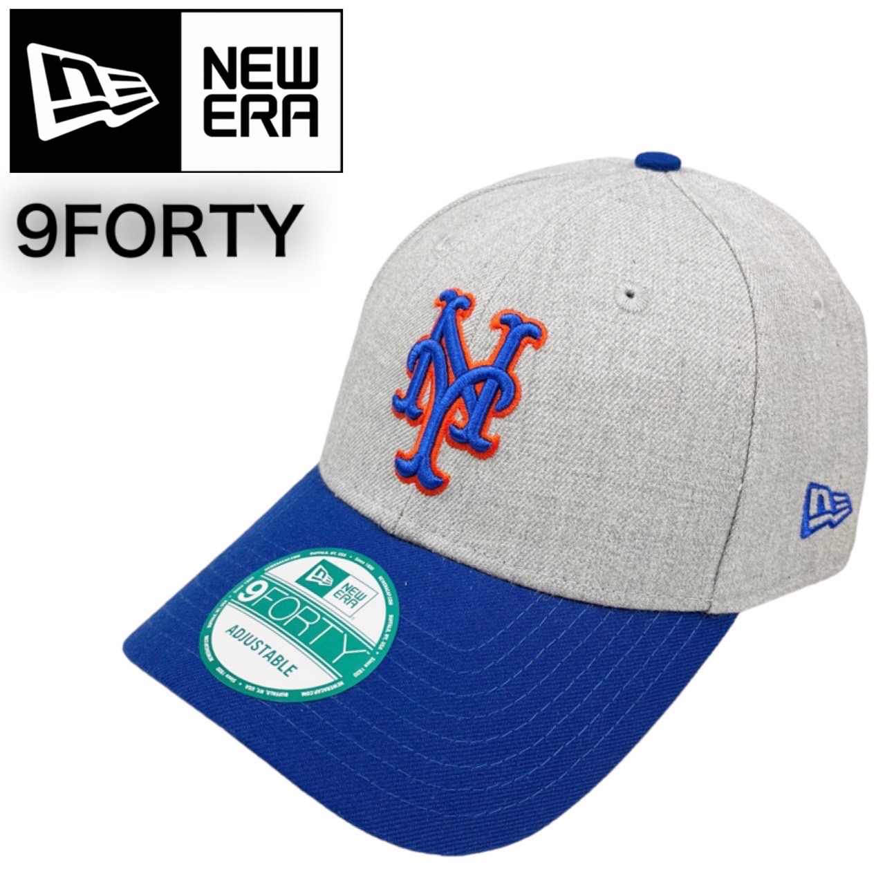 New Era Cap 3/8 ツバ裏ブルー ニューエラ メッツ キャップ 帽子 キャップ 最安値挑戦