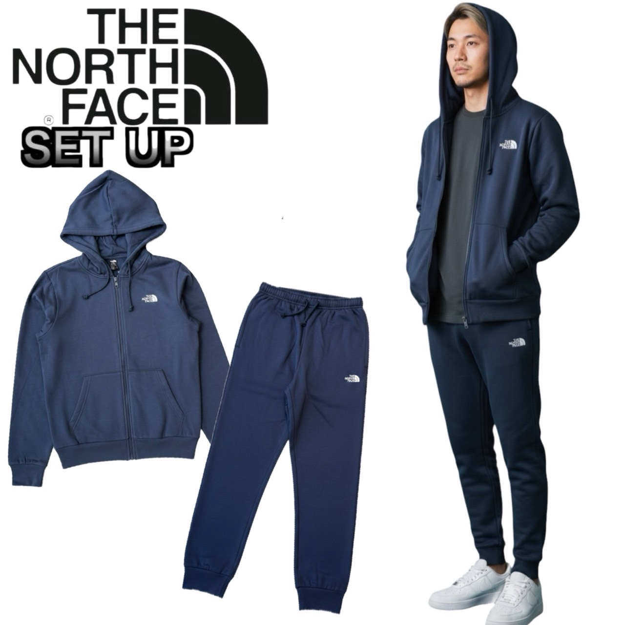 ノースフェイス ゴアテックス セットアップ L ブルー ネイビー2104 THE NORTH FACE（ザ ノースフェイス） ザ ノースフェイス セットアップ