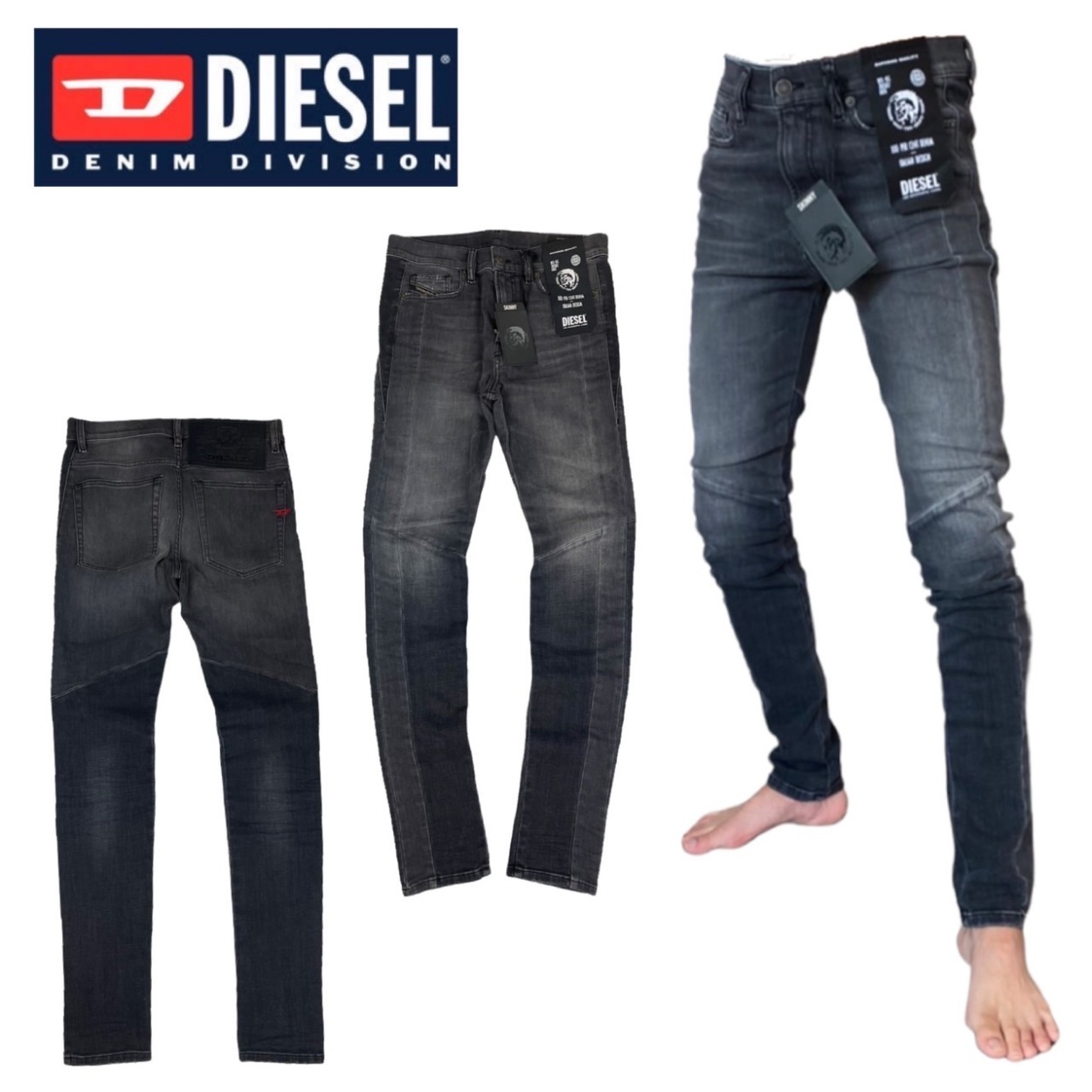 ディーゼル Diesel ボトムス ジーンズ スキニー A02199-009QE