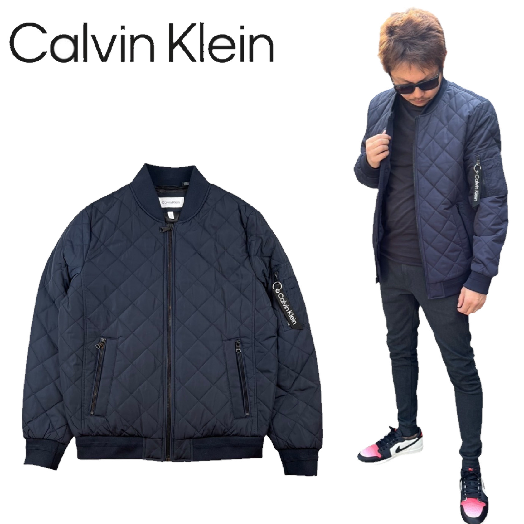 カルバンクライン CALVIN KLEIN ブルゾン ジャケット フライトジャケット CM154122/CM008986 メンズ アウター ボンバー  中綿 キルティング加工 : cm154122 : STY1 - 通販 - Yahoo!ショッピング