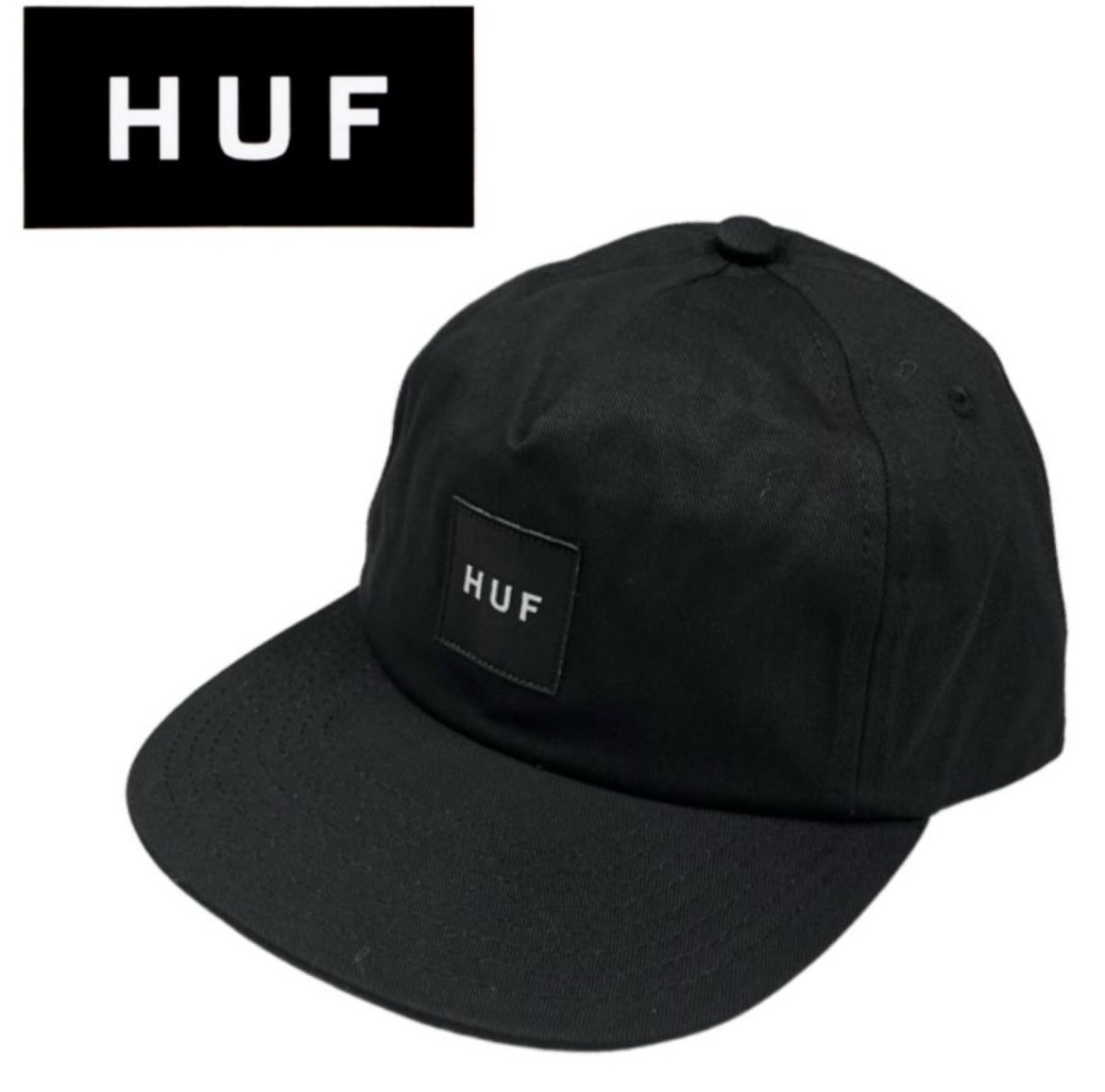 ハフ HUF キャップ 帽子 HT00714 ボックスロゴ フラットバイザー ワンサイズ ハット キ...