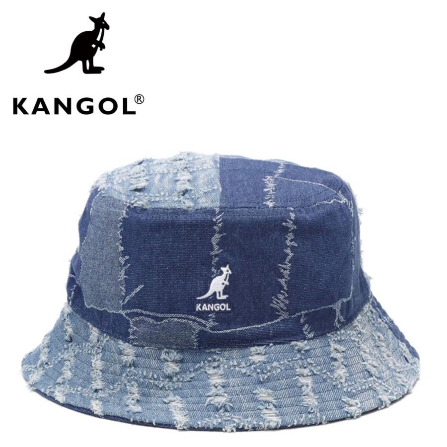 BIGサイズ　KANGOL　デニムバケットハット　クレイジー　XLサイズ　ブルー BIGサイズKANGOLデニムバケットハットクレイジーXLサイズブルー