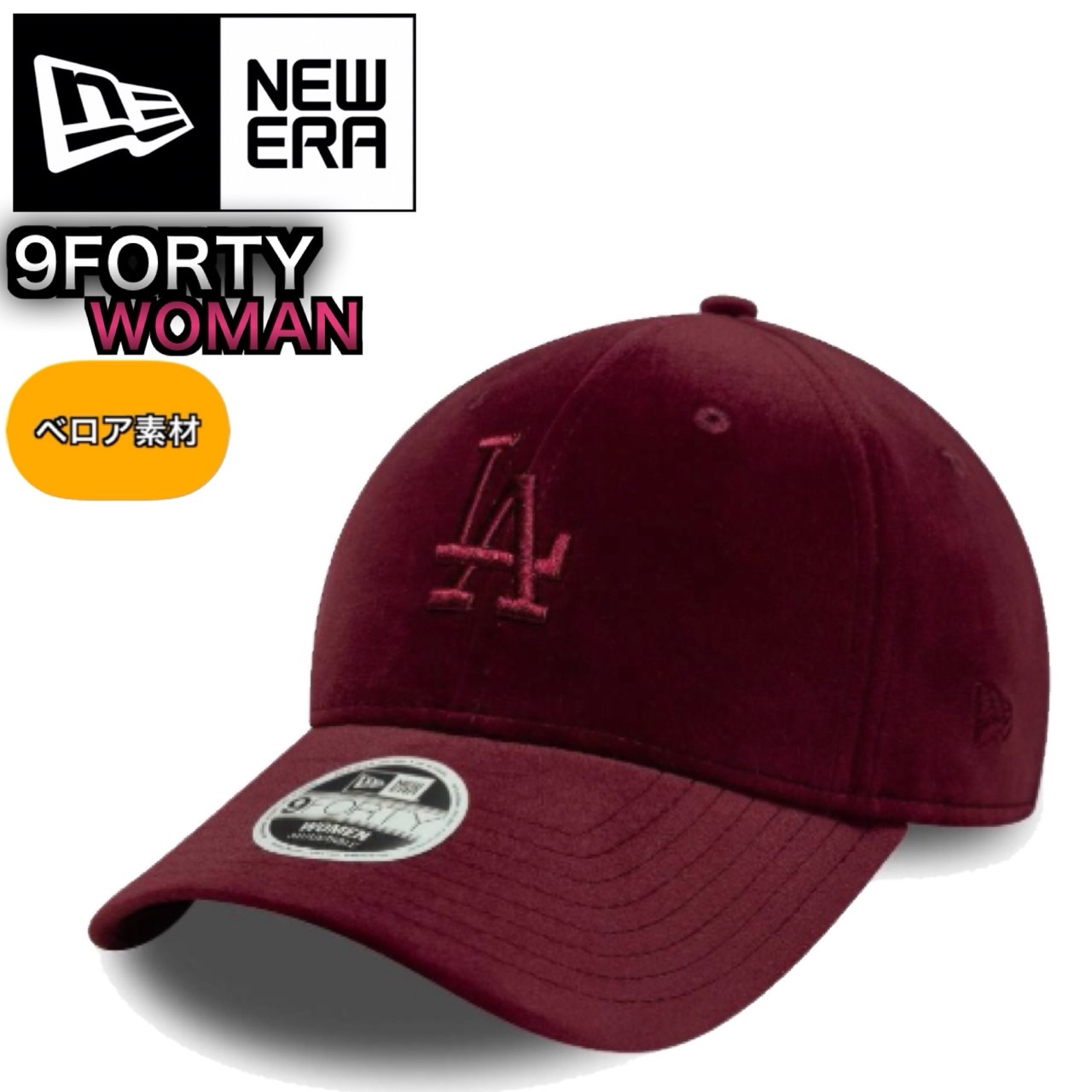 NEW ERA（ニューエラ） キャップ レディース サテン シルク レザー 940