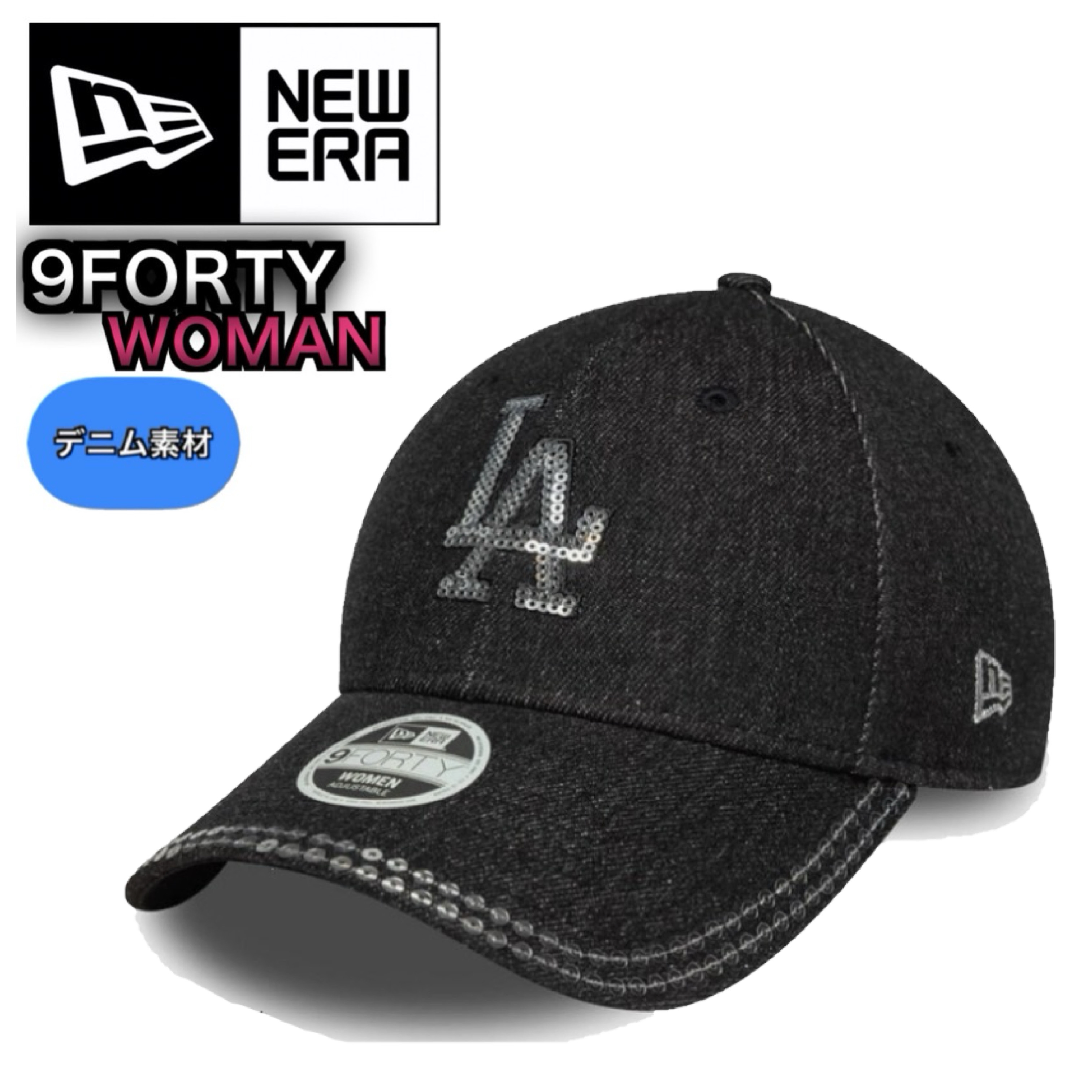 NEW ERA（ニューエラ） キャップ レディース サテン シルク レザー 940