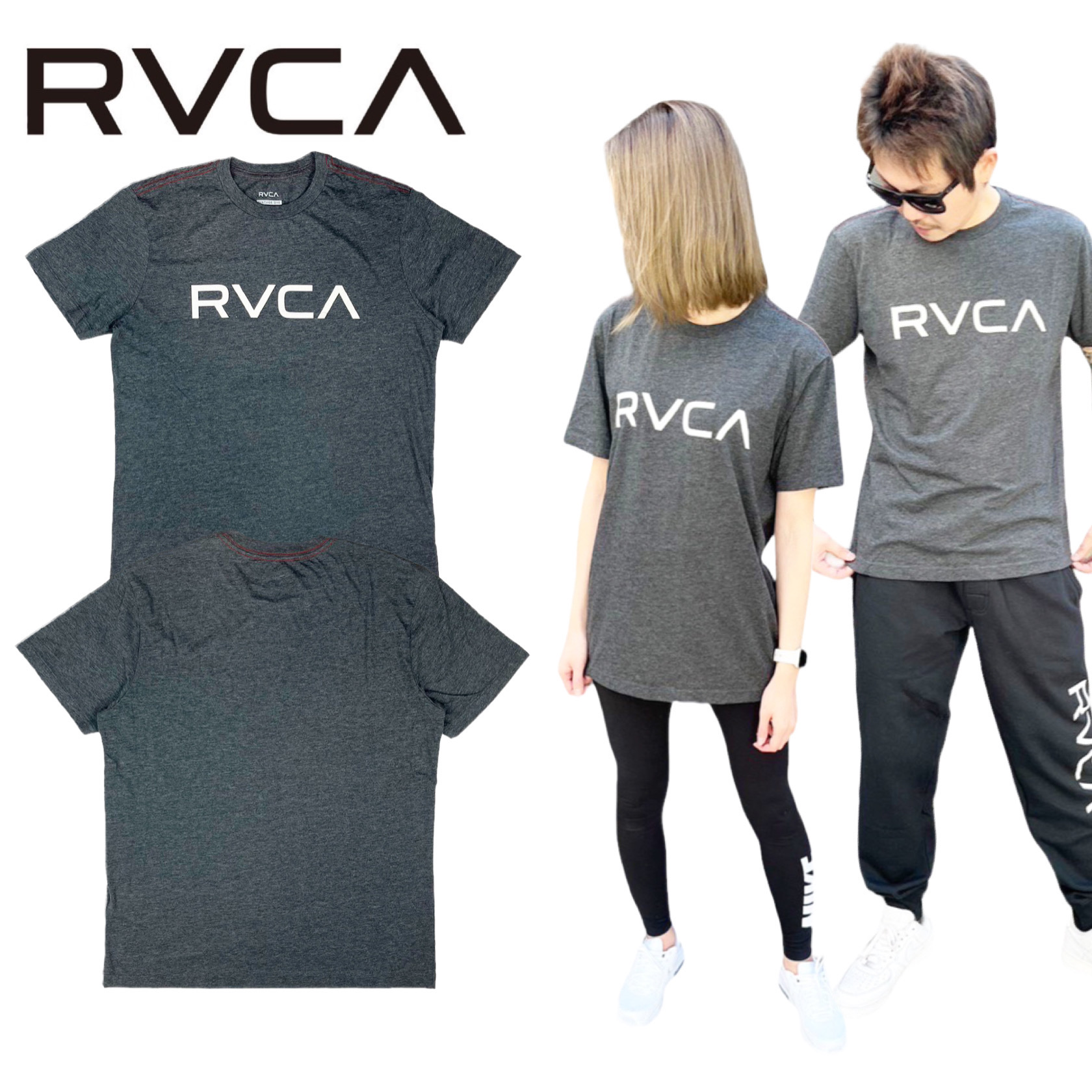 ルーカ RVCA 半袖Tシャツ M420VRBI メンズ レディース ロゴ トップス クルーネック 丸首 カジュアル BIG RVCA SS TEE｜staiwan｜02