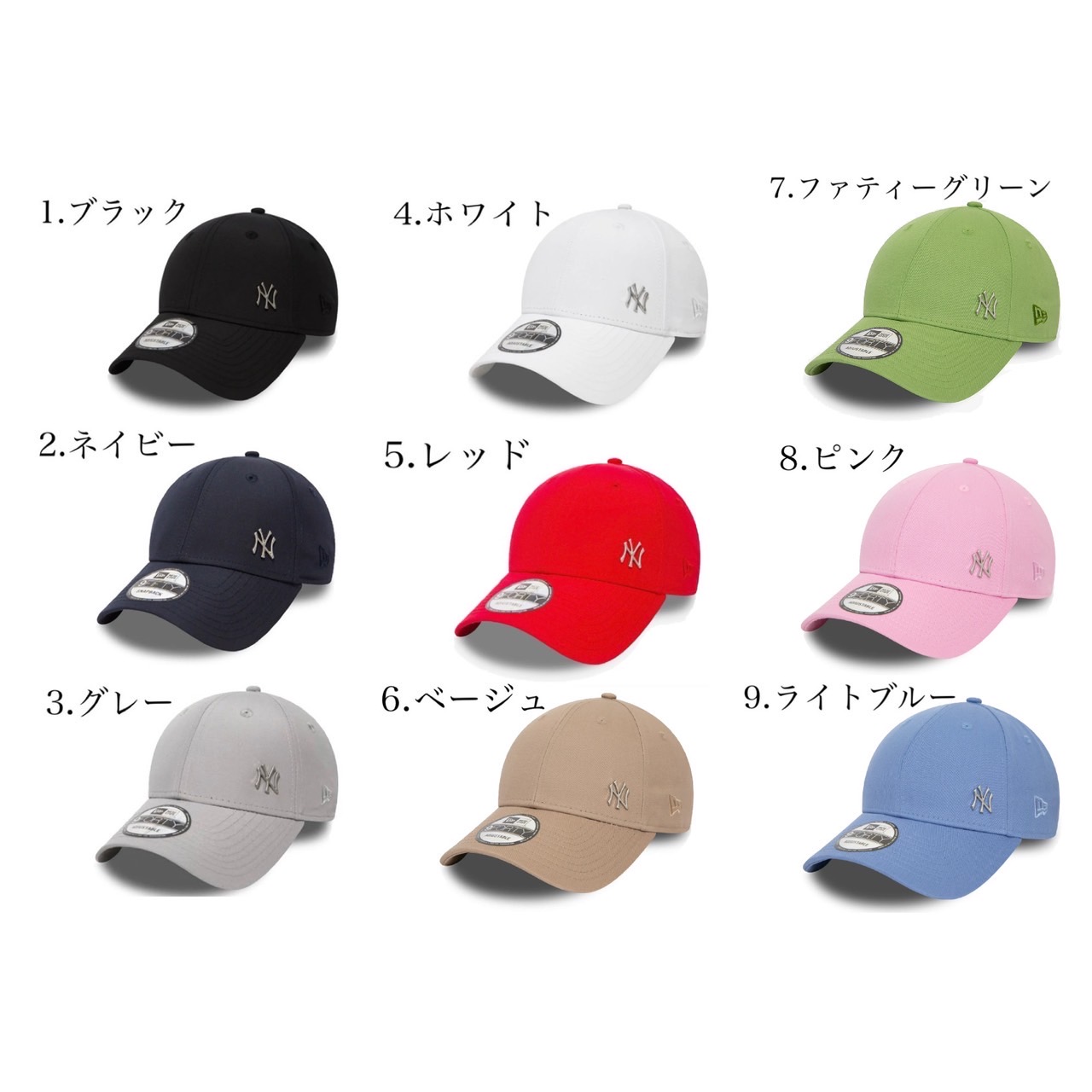 ニューエラ Newera キャップ プレーン メタルロゴ 野球チーム