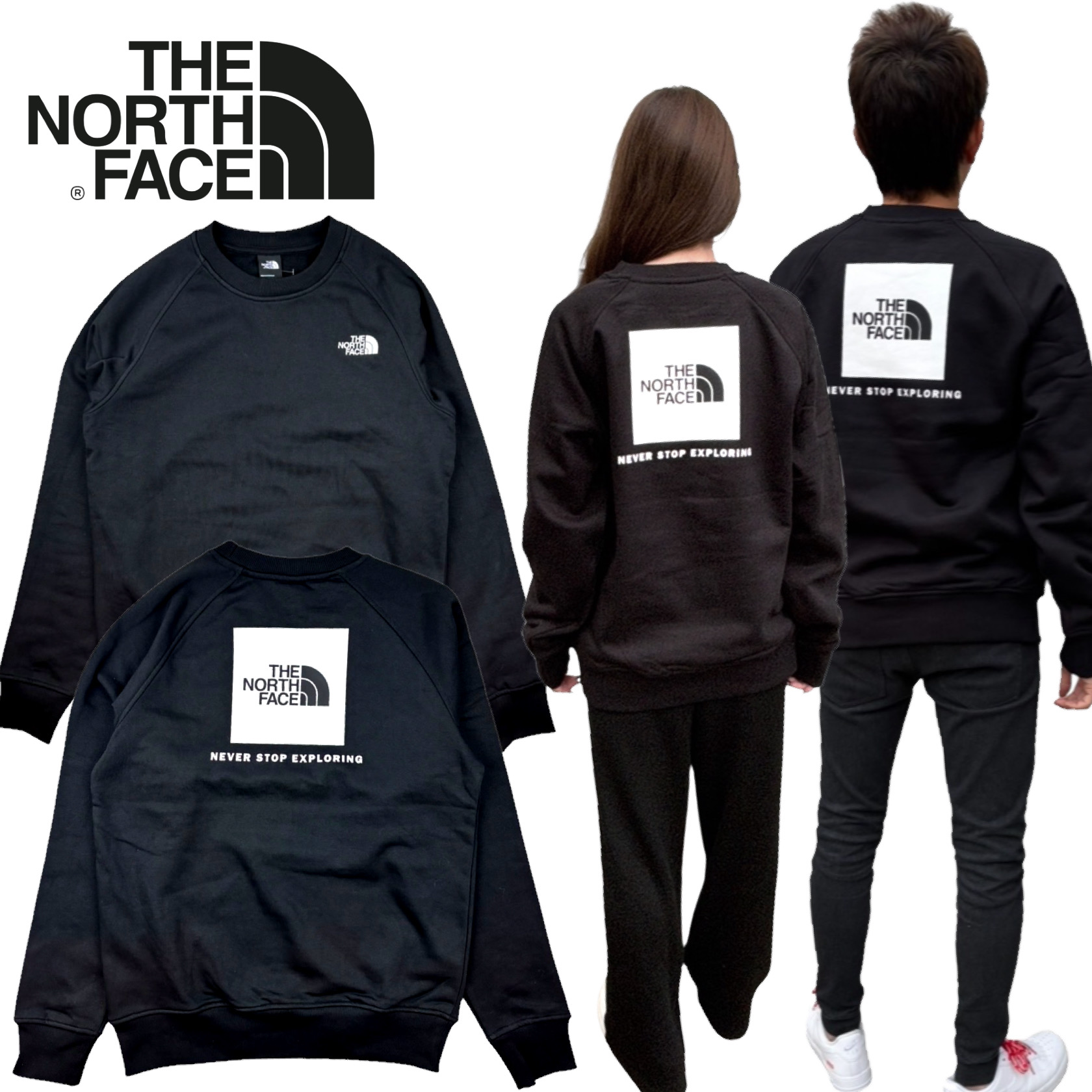 ザ ノースフェイス トレーナー NF0A89FA レッドボックス メンズ レディース バックロゴ スウェット プルオーバー 裏起毛 THE NORTH  FACE RAGLAN REDBOX SEWAT