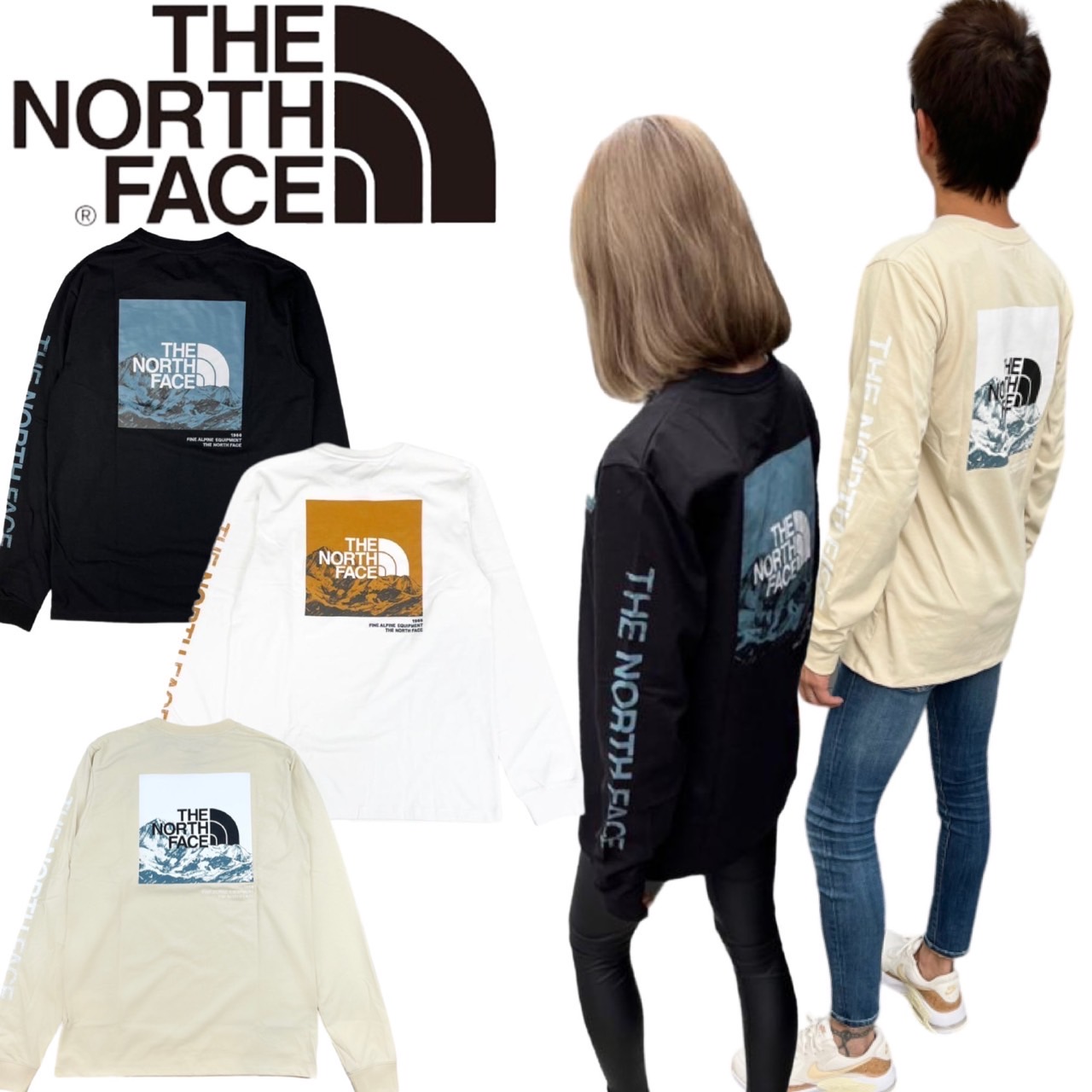 ザ ノースフェイス The North Face ロンT 長袖 Tシャツ 袖ロゴ ボックスロゴ バックロゴ ホワイト 刺繍ロゴ NF0A5GML THE  NORTH FACE L/S LOGO PLAY TEE :nf0a5gml:STY1 通販 