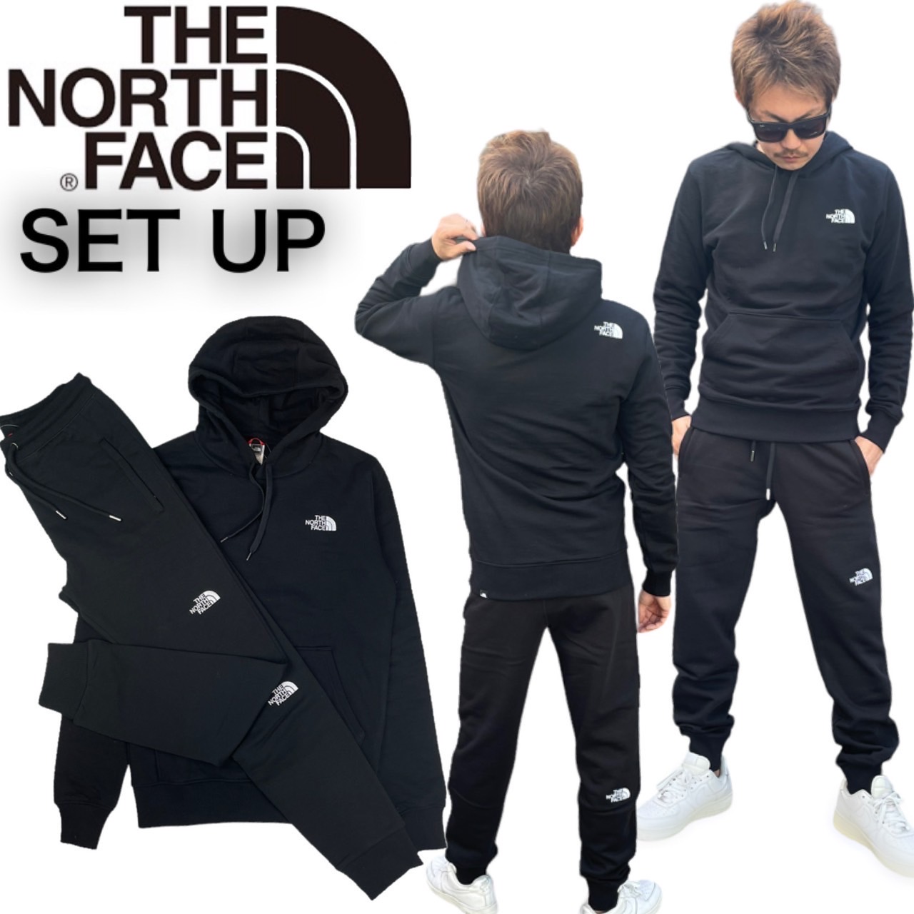 THE NORTH FACE／ジャージ上下セット(上L・下M)