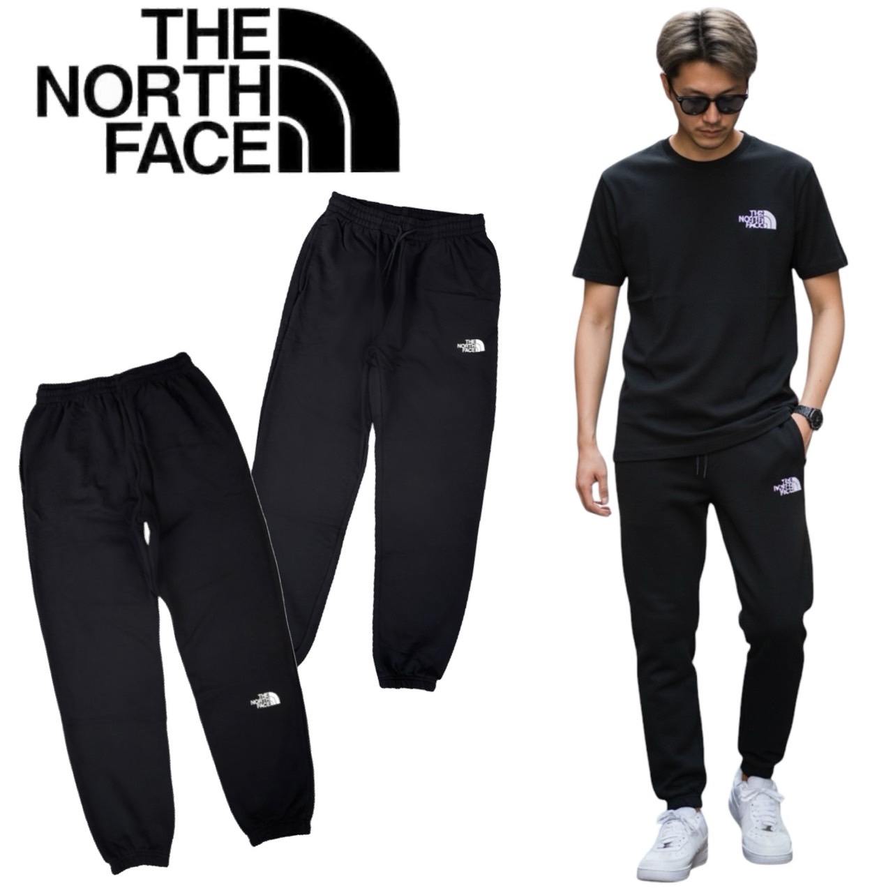 ザ ノースフェイス The North Face ボトムス ジョガーパンツ NF0A8C41 メンズ アウトドア スウェット パンツ ロゴ THE NORTH FACE SIMPLE DOME LIGHT JOGGERの画像