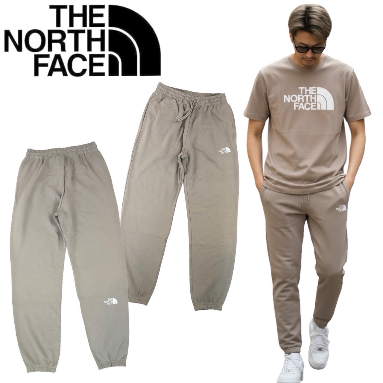 ザ ノースフェイス The North Face ボトムス ジョガーパンツ NF0A8C41 メンズ アウトドア スウェット パンツ ロゴ THE NORTH FACE SIMPLE DOME LIGHT JOGGERの画像