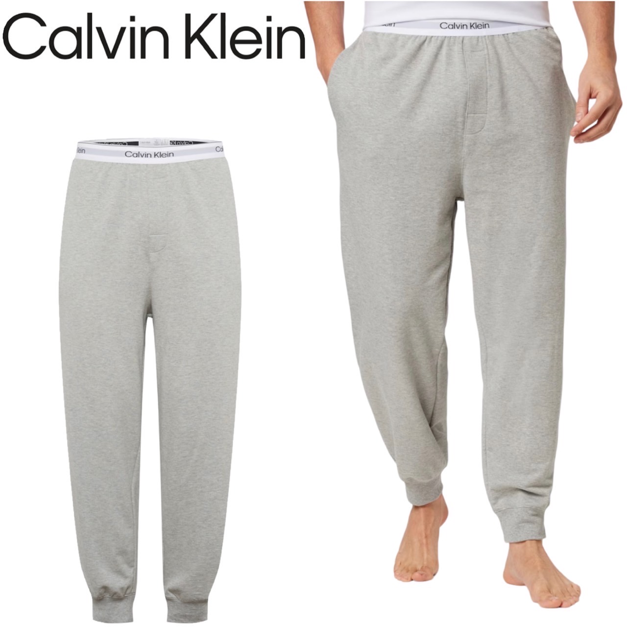 カルバンクライン CALVIN KLEIN ボトムス インナーウェア NM2302 ルームウェア 部屋着 メンズ ブラック ウエストロゴ グレー  ジョガーパンツ スリープパンツ : nm2302 : STY1 - 通販 - Yahoo!ショッピング