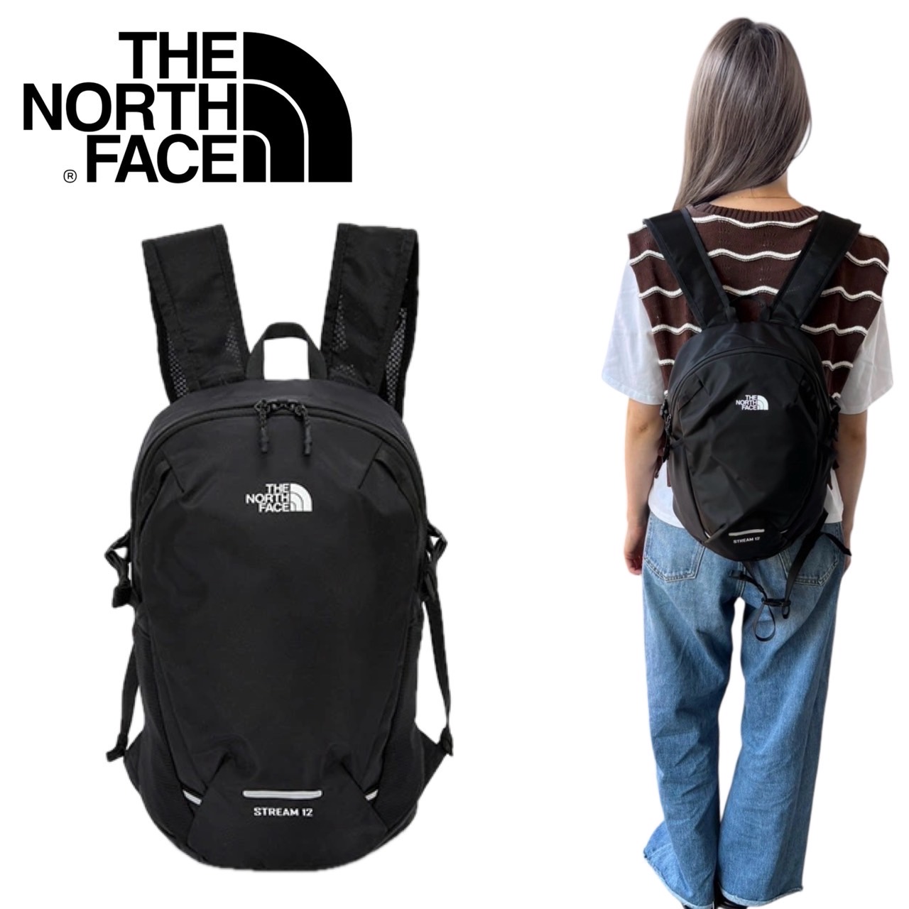THE NORTH FACE バックパック ベージュ・ブラック ザ・ノース・フェイス THE NORTH FACE バッグ （ベージュ