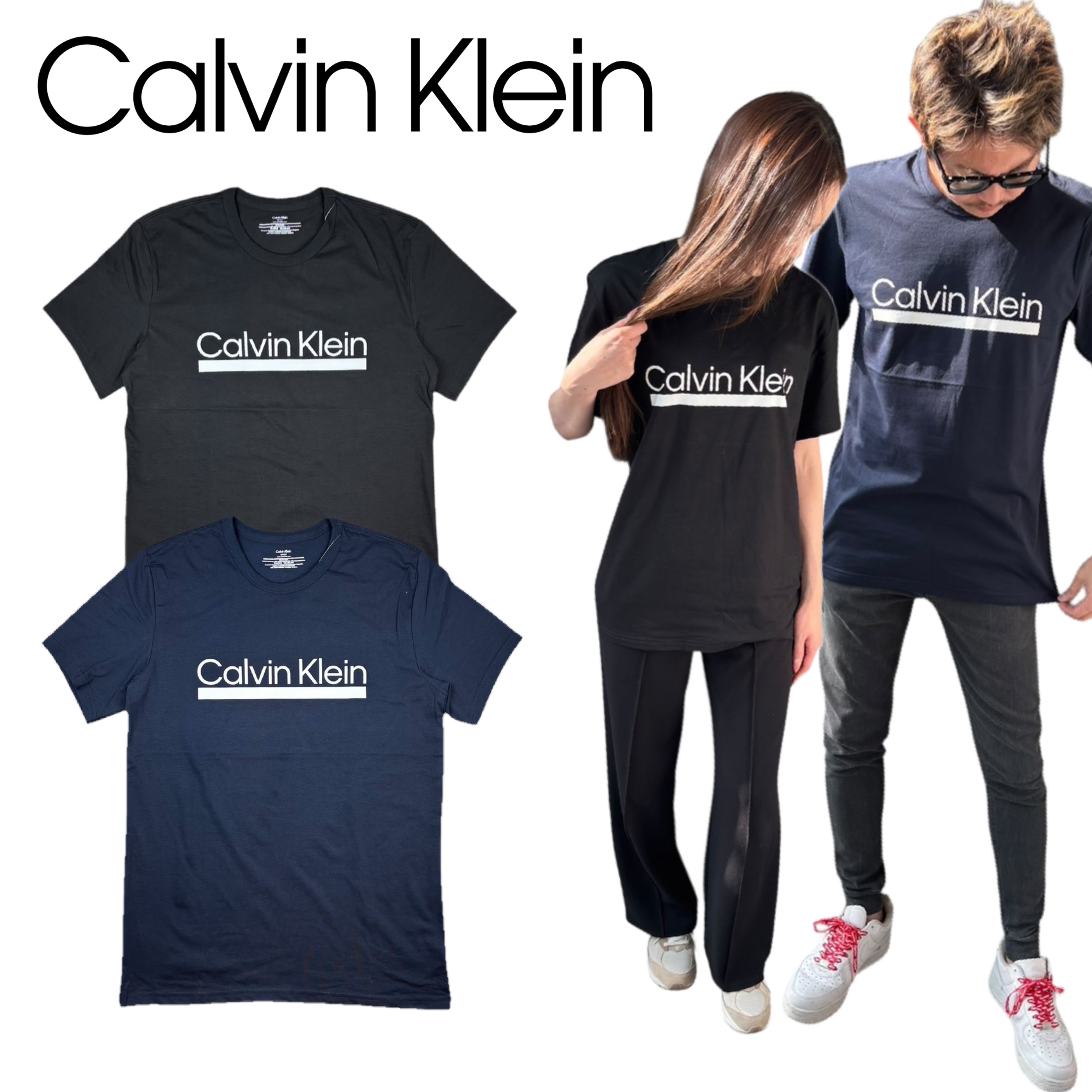【未使用近✨️】  カルバン・クライン 男女兼用 ブラック Calvin Klein（カルバン・クライン） calvin klein Tシャツ 半袖 ロゴ