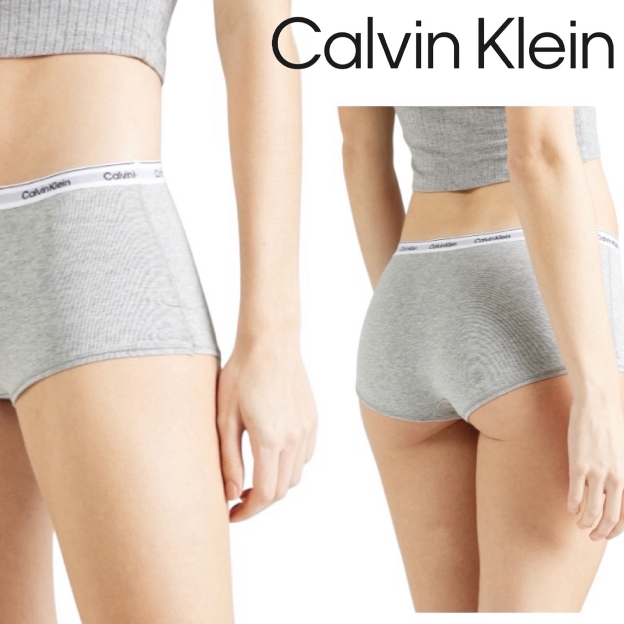 黒／9点　カルバンクライン　ボクサーブリーフ　ハーフパンツ　ショーツ　レディース ネコポス対応(3点まで)』Calvin Klein カルバンクライン ボクサー
