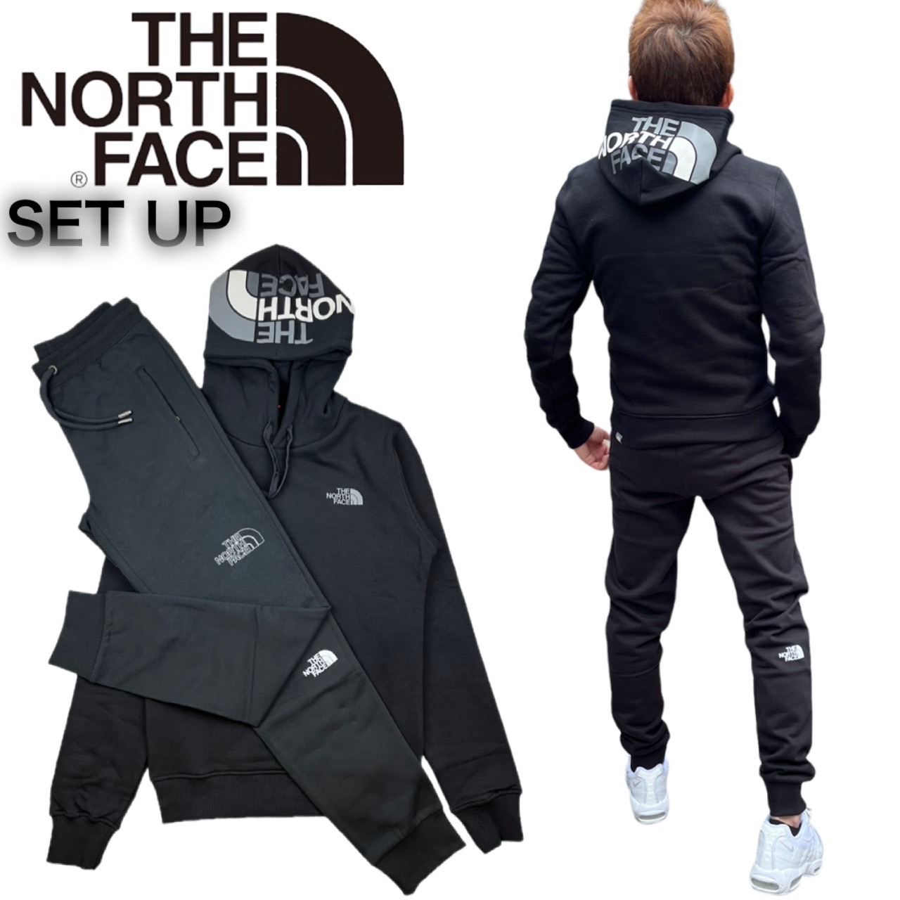 ザ ノースフェイス The North Face セットアップ NF0A2TUV/NF0A7X1H パーカー 上下 ボトムス ジョガーパンツ メンズ  2点セット ロゴ 裏起毛 THE NORTH FACE