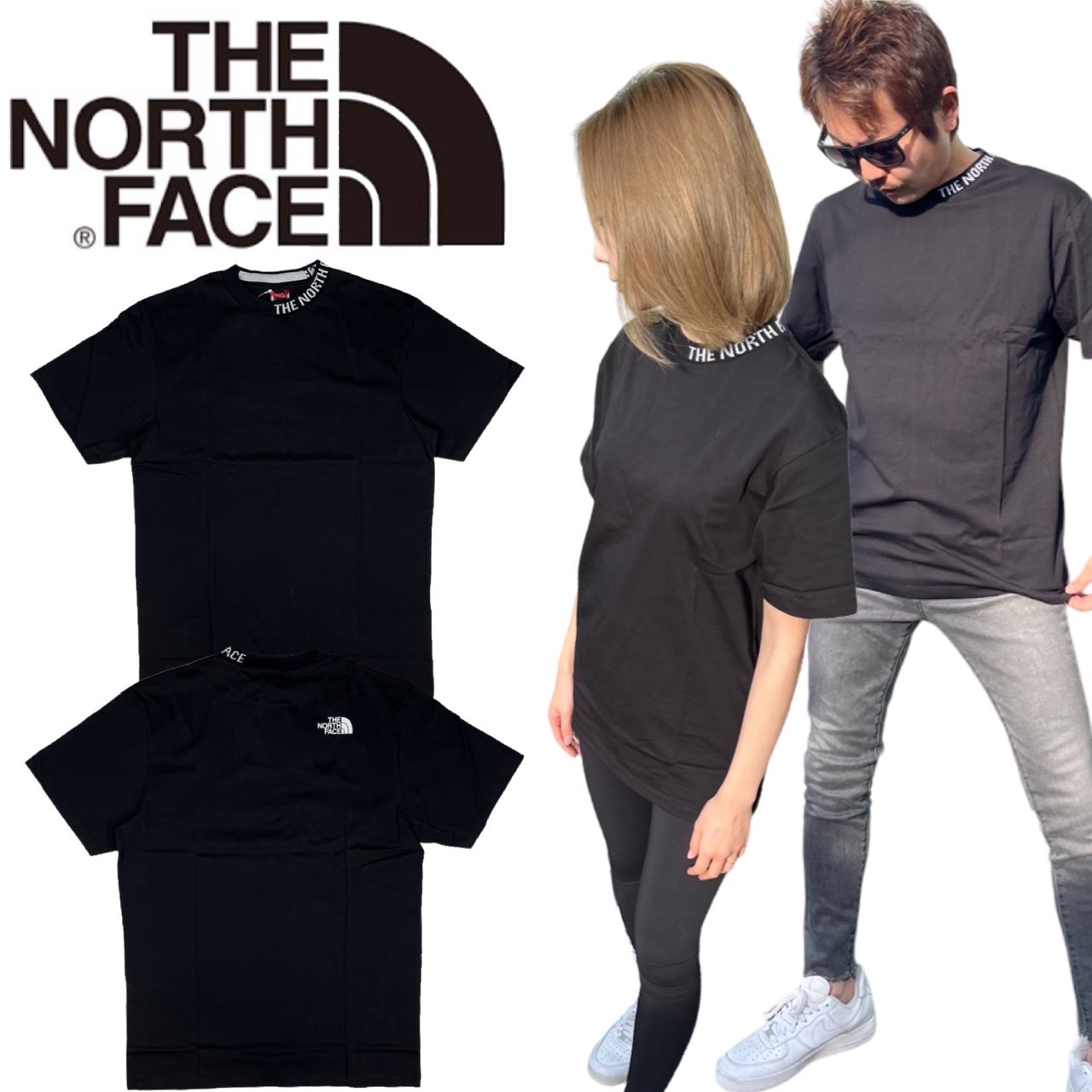 ザ ノースフェイス The North Face Tシャツ 半袖 首元ロゴ レディース 