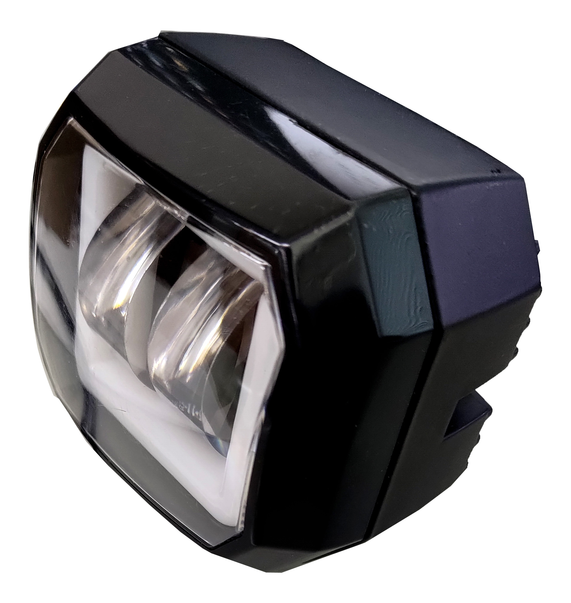 DC12V LED バイク用 イルミネーション付き フォグランプ 1灯セット（丸型 角型）6000K 白 ホワイト 補助灯 2輪
