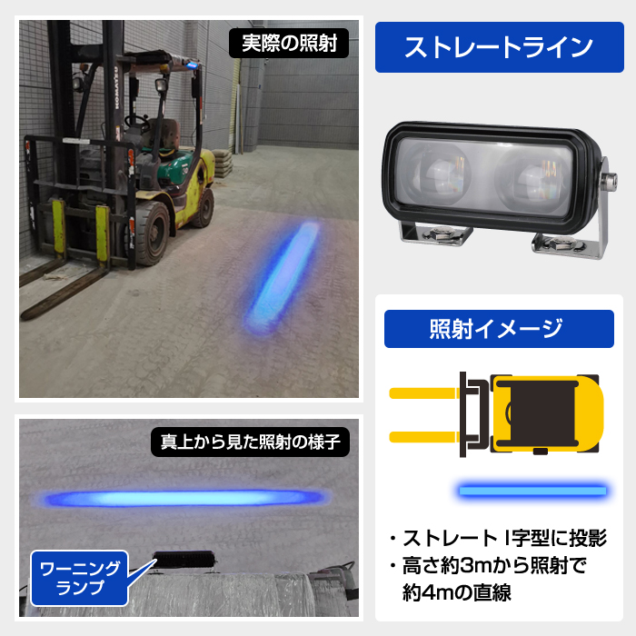 デルタダイレクト 株式会社デルタ フォークリフト 警告灯 ストレート