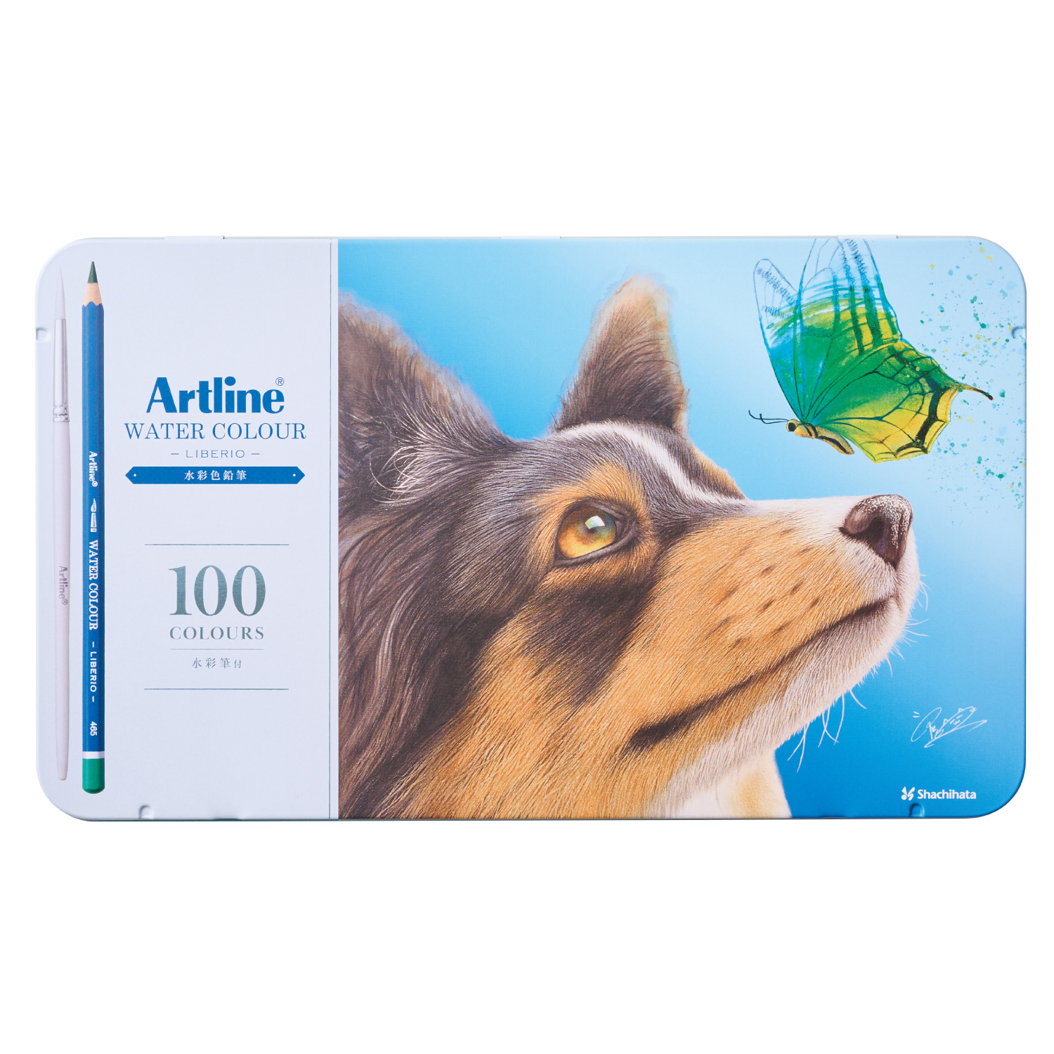 シヤチハタ（Shachihata） 水彩色鉛筆 【100色セット】Artline アート