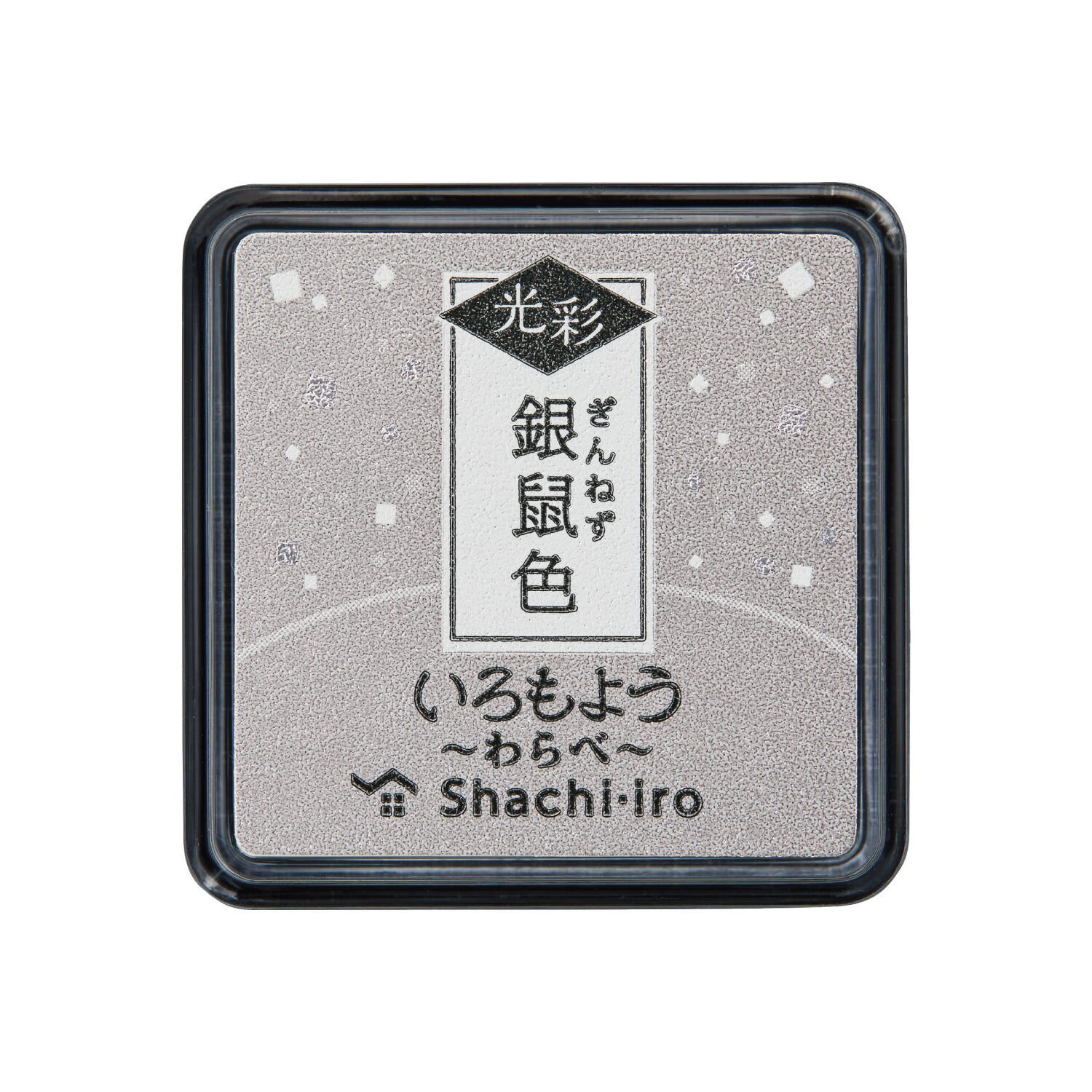 シヤチハタ いろもよう わらべ 光彩 25×25mm スタンプ台