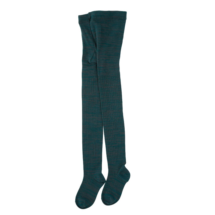 51831 stample スタンプル スタンダード メランジ リブ タイツ キッズ 女の子 ガールズ 綿混 綿 防寒 あったか 暖かい | stample | 05