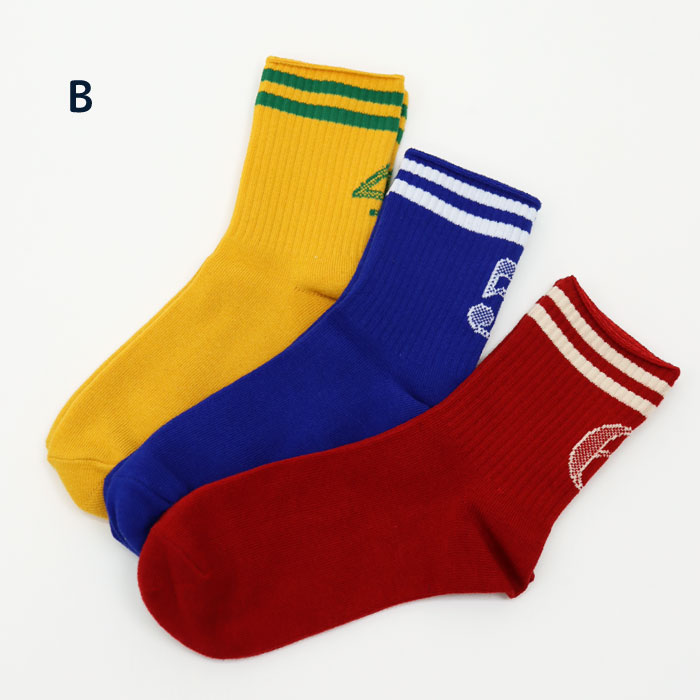 stample  アメリブナンバーショートソックス  3足組   滑り止め 靴下 73290 | stample | 02