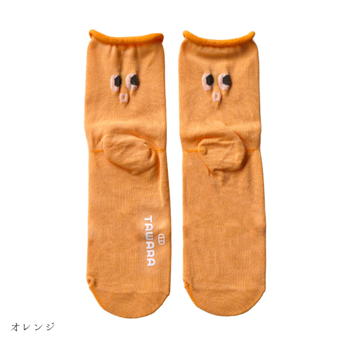 TAWARA（たわら）t30892 KAOショートソックス ゴムなし クルーソックス 1P レディース 顔 | TAWARA | 07