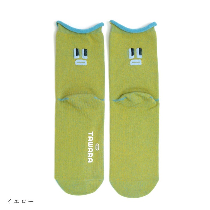 TAWARA（たわら）t30892 KAOショートソックス ゴムなし クルーソックス 1P レディース 顔 | TAWARA | 02