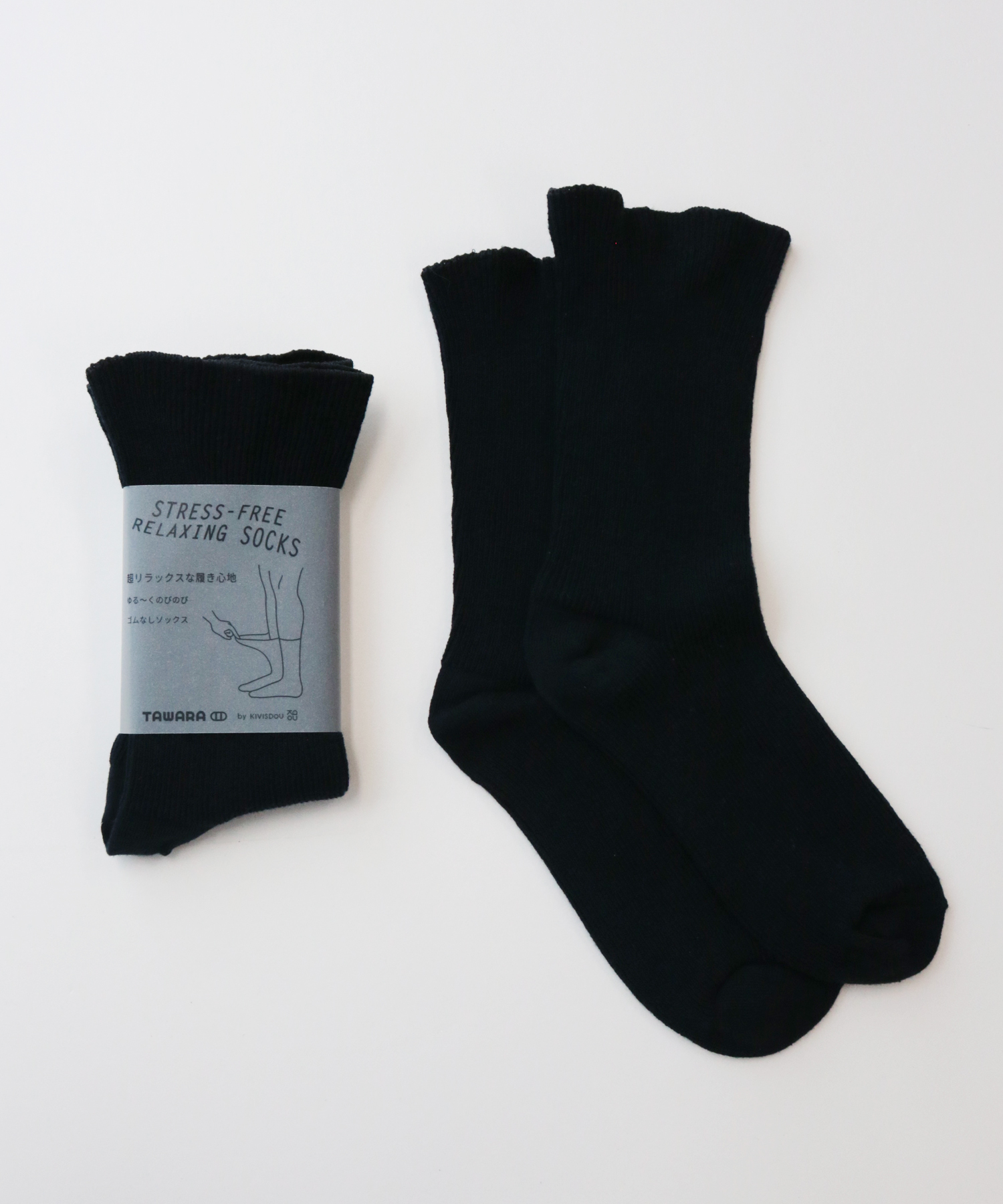 t40771 TAWARA（たわら） ゆる〜くのびのび ゴムなしソックス 1P 男女兼用 サイズフリー 22cm 23cm 24cm 25cm 26cm 27cm | TAWARA | 01