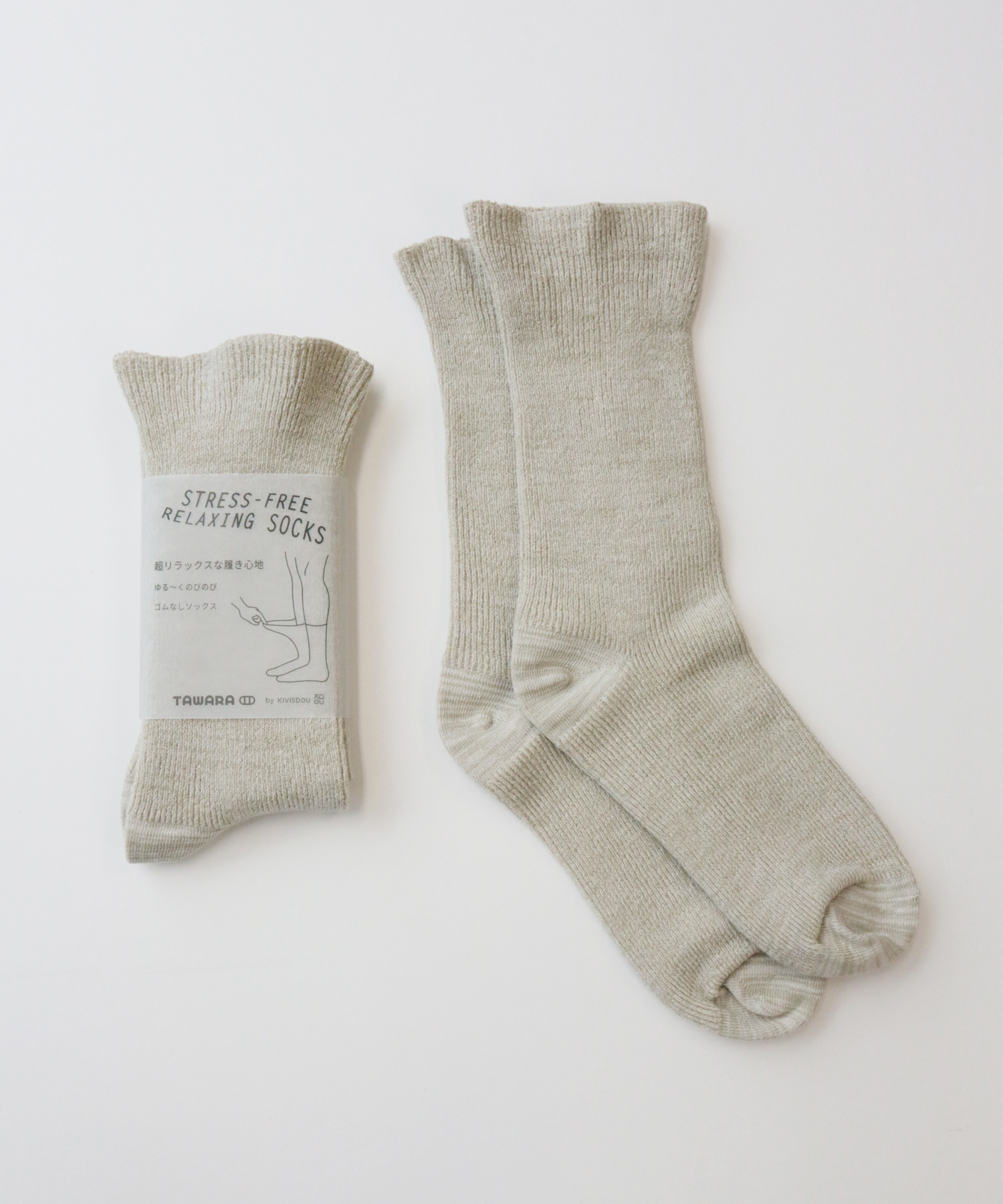 t40771 TAWARA（たわら） ゆる〜くのびのび ゴムなしソックス 1P 男女兼用 サイズフリー 22cm 23cm 24cm 25cm 26cm 27cm | TAWARA | 02