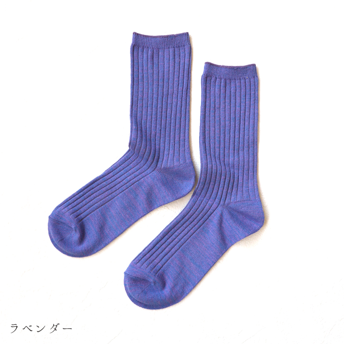 TAWARA（たわら） コットンリネン リブ クルーソックス 1P 靴下 レディース おしゃれ かわいい リネン コットン シンプル 秋 冬 |  | 05