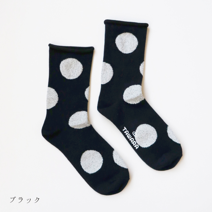TAWARA（たわら） デイリードット クルーソックス 1P 靴下 レディース おしゃれ かわいい コットン ドット | TAWARA | 01