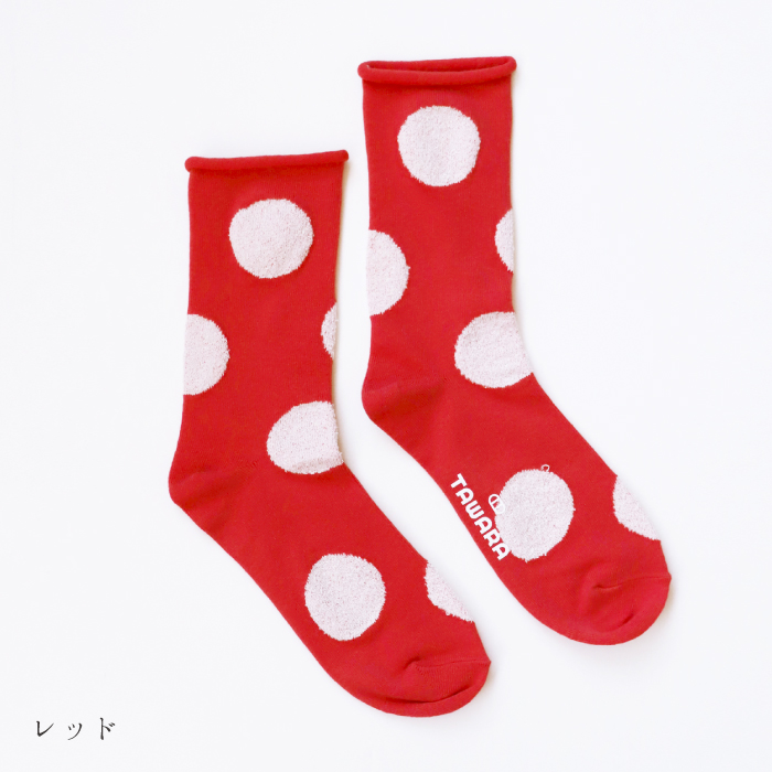 TAWARA（たわら） デイリードット クルーソックス 1P 靴下 レディース おしゃれ かわいい コットン ドット | TAWARA | 05