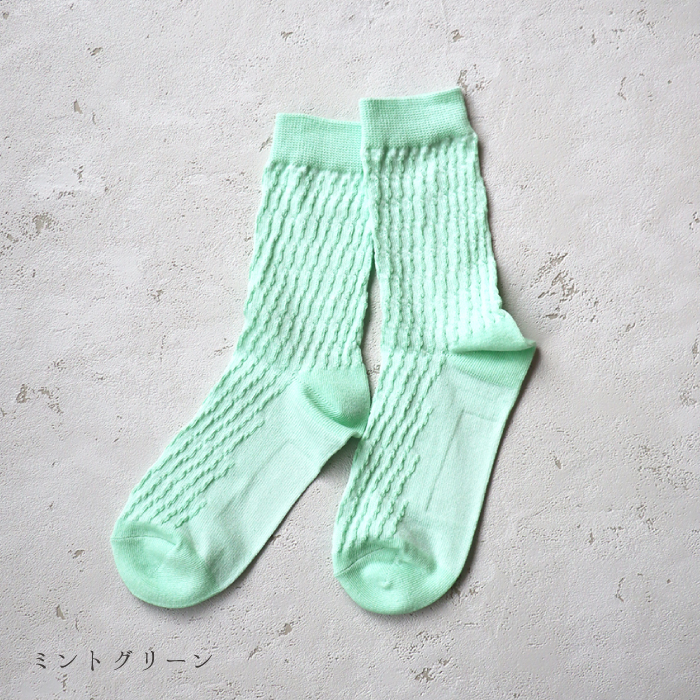 TAWARA（たわら） ポコポコ クルーソックス 1P 靴下 レディース おしゃれ かわいい コットン 立体編み | TAWARA | 02