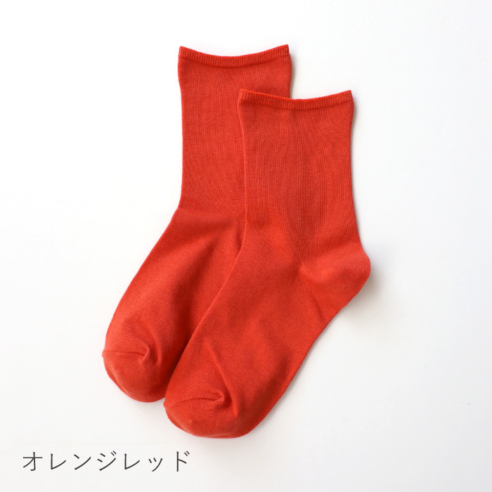 TAWARA（たわら）t41219 ゆるのび ゴムなし クルー ソックス 1P 無地 綿 靴下 キッズ 男女兼用 フリーサイズ 履きやすい くつした ソックス 2026 秋 冬 22〜27cm | TAWARA | 02