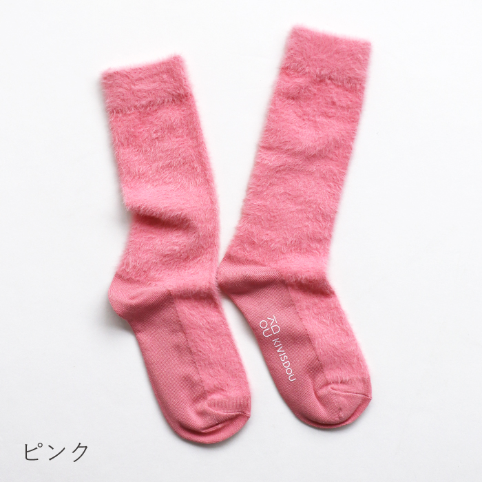 TAWARA（たわら）t41220 MOFモフ クルーソックス 秋 冬 靴下 レディース モフモフソックス ふわふわ 冬 あったか 冷え対策 | TAWARA | 01