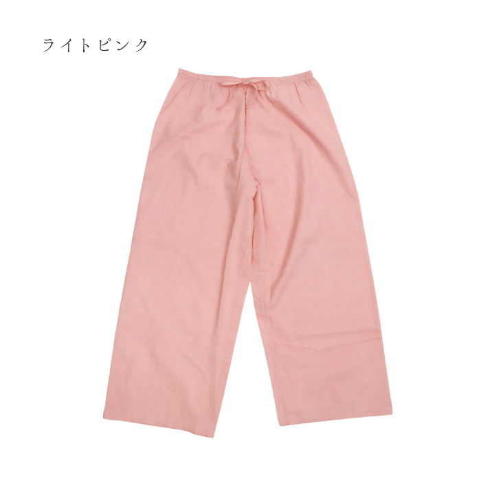 TAWARA（たわら）コットンぺチパンツ t61105 綿 レイヤード 重ね着 ナチュラル 涼しい ワイドパンツ レディース 薄地 通気性 おしゃれ ゆったり | TAWARA | 09
