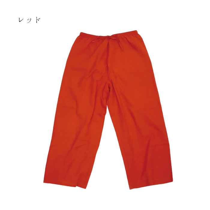 TAWARA（たわら）コットンぺチパンツ t61105 綿 レイヤード 重ね着 ナチュラル 涼しい ワイドパンツ レディース 薄地 通気性 おしゃれ ゆったり | TAWARA | 08