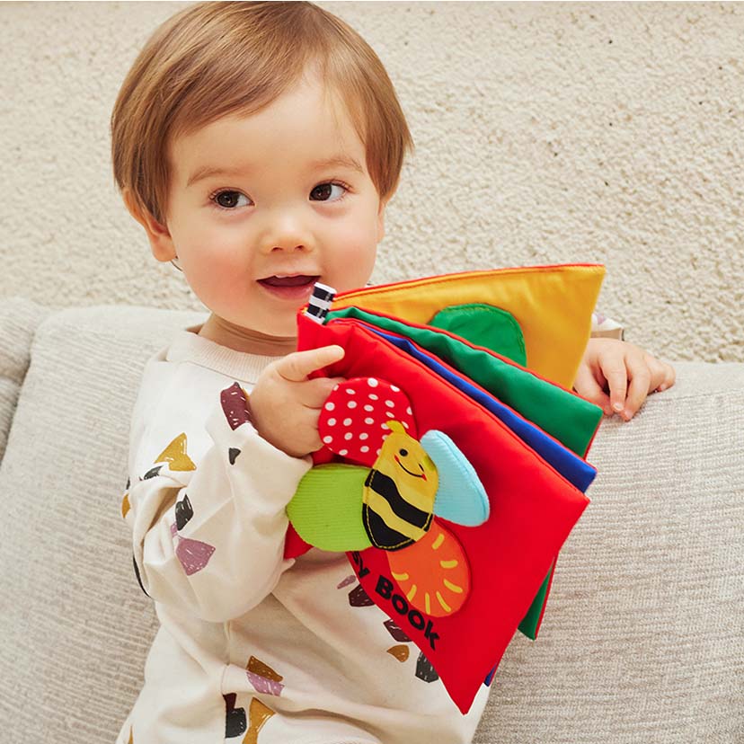 ふかふかしかけぬのえほん Sassy サッシー みつばち 布絵本 お出かけ