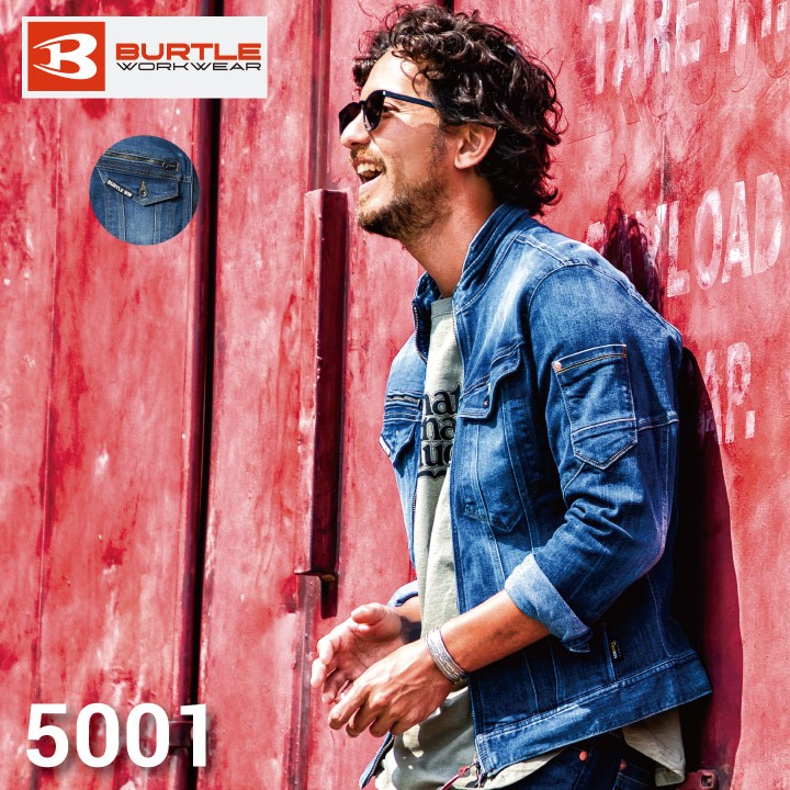 バートル BURTLE5001  デニムジャケット Lサイズ  45インディゴ