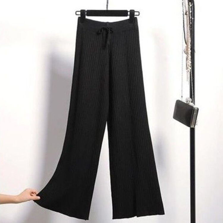 リブニットパンツ リブニットワイドパンツ ロングパンツ レディース ウエストゴム リブニット 体形カバー ゆったり 楽ちん 履きやすい ポイント消化 送料無料 |  | 05
