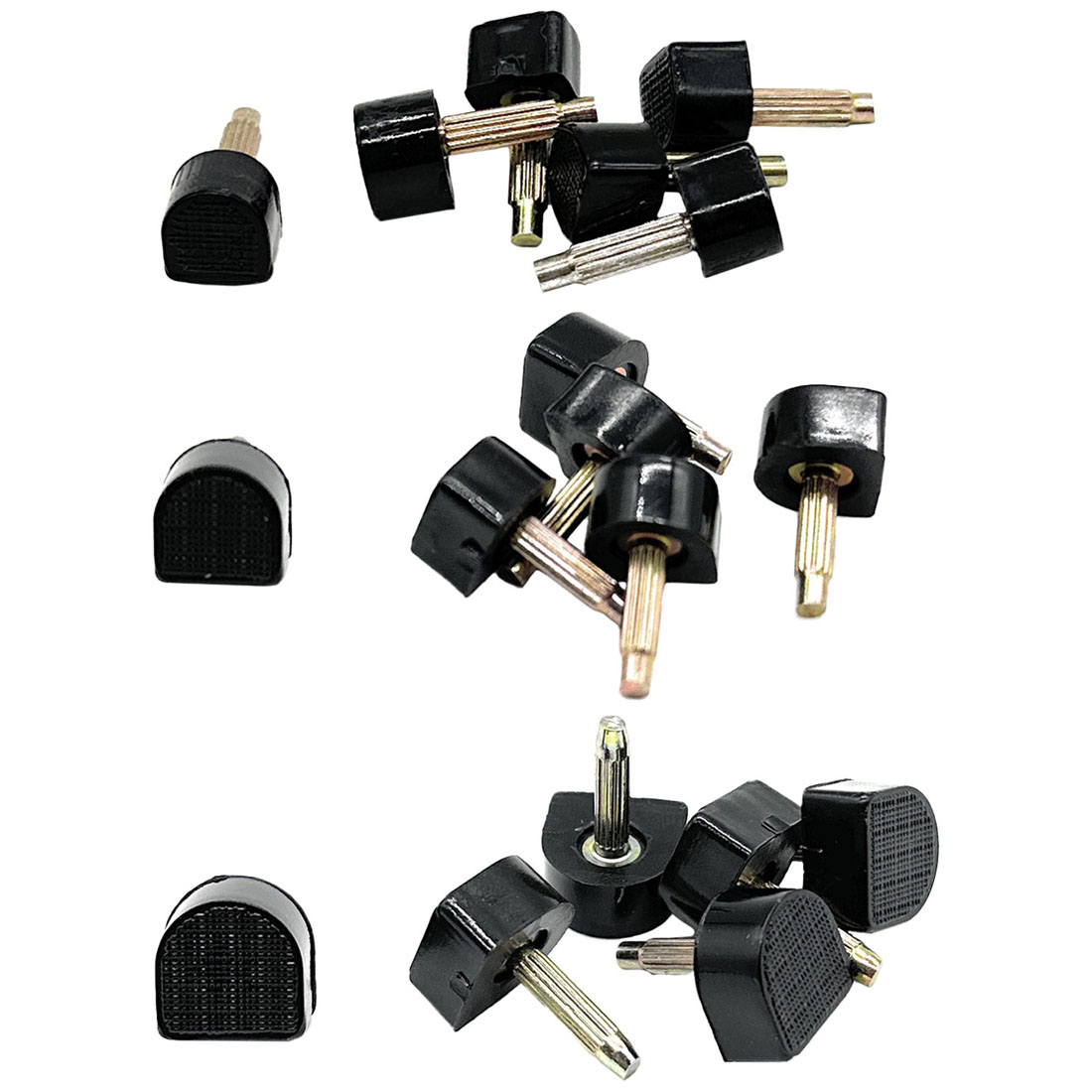 3組セット ハイヒール 靴底修理 U型 釘 トップリフト 金具太さ3mm 替え 交換 DIY メンテナンス すり減り ヒール パンプス ヒールプレート 6個 かかと 送料無料 関連画像3